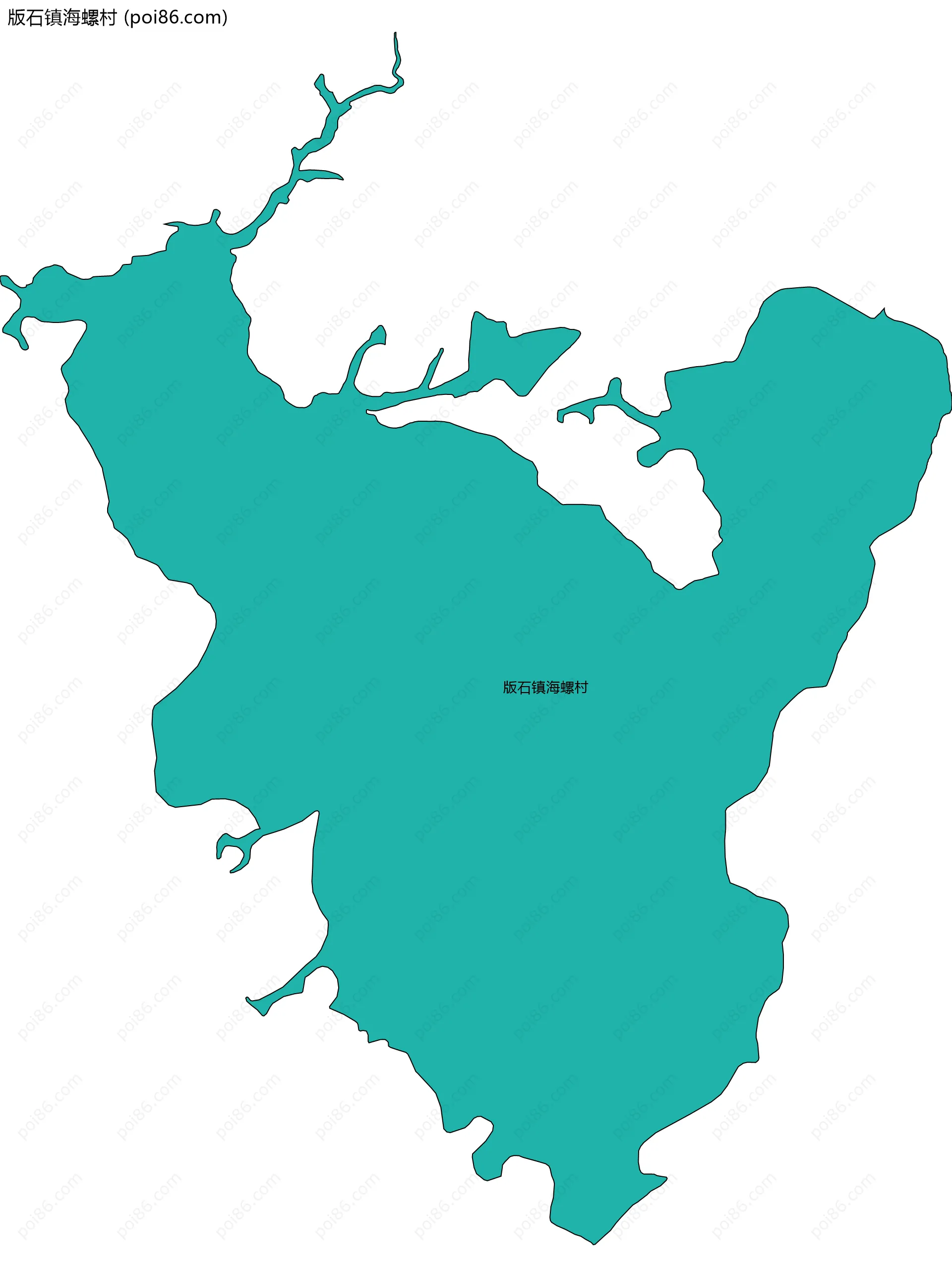 版石镇海螺村边界地图