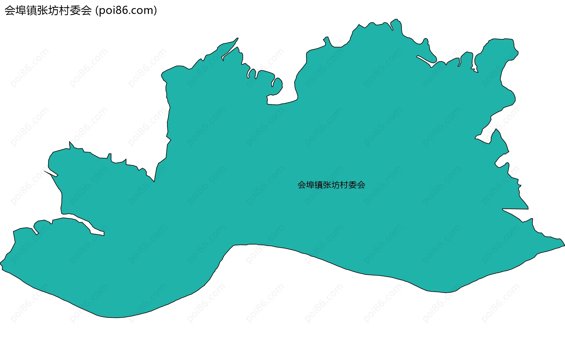 会埠镇张坊村委会边界地图