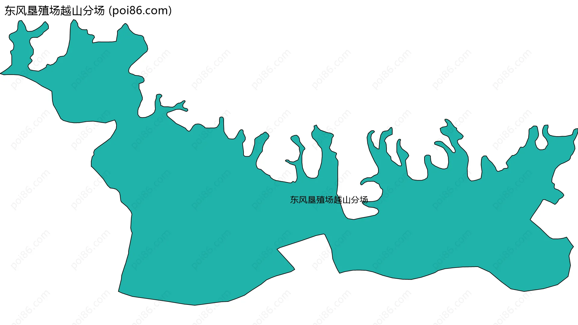 东风垦殖场越山分场边界地图