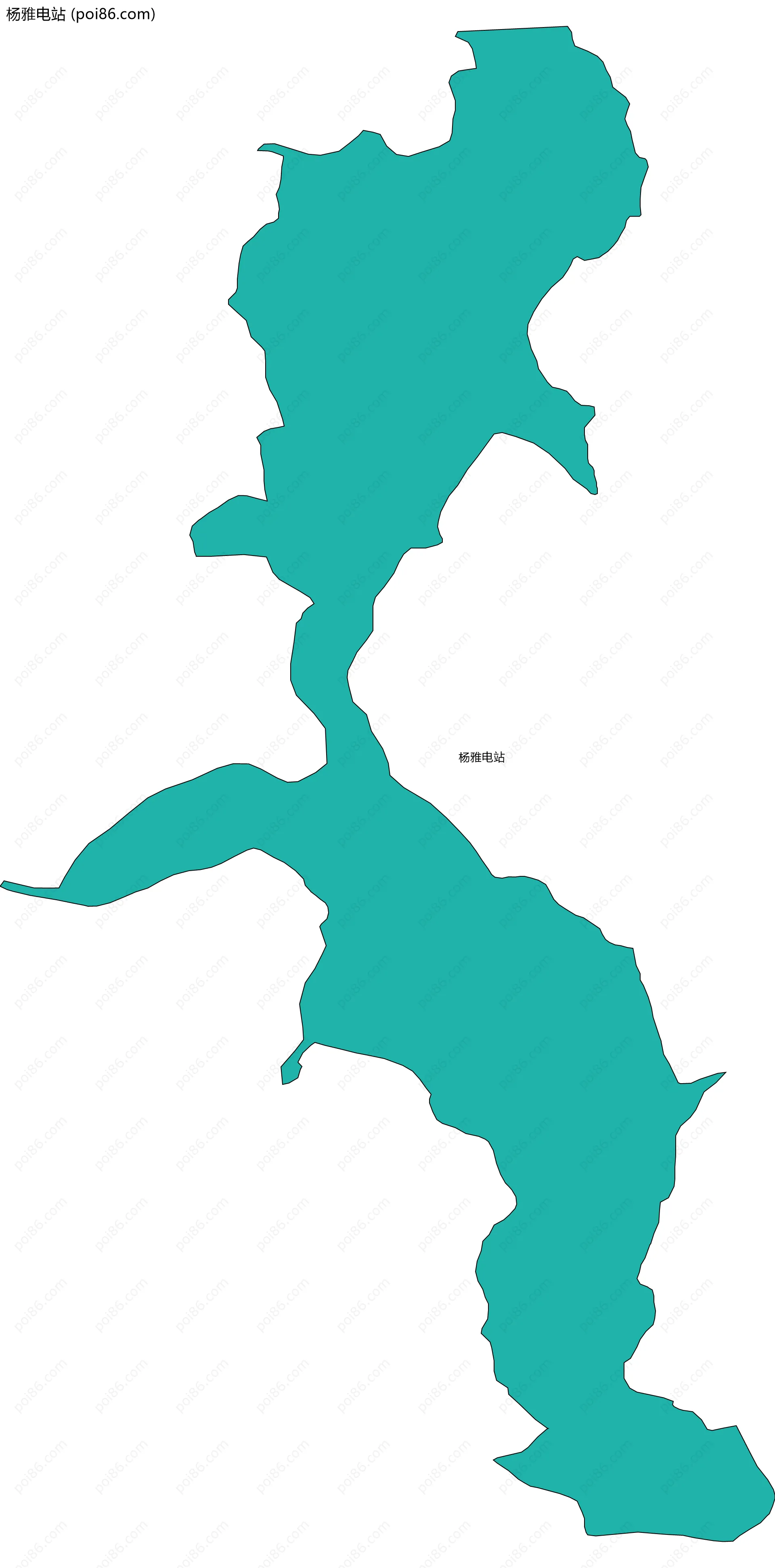 杨雅电站边界地图