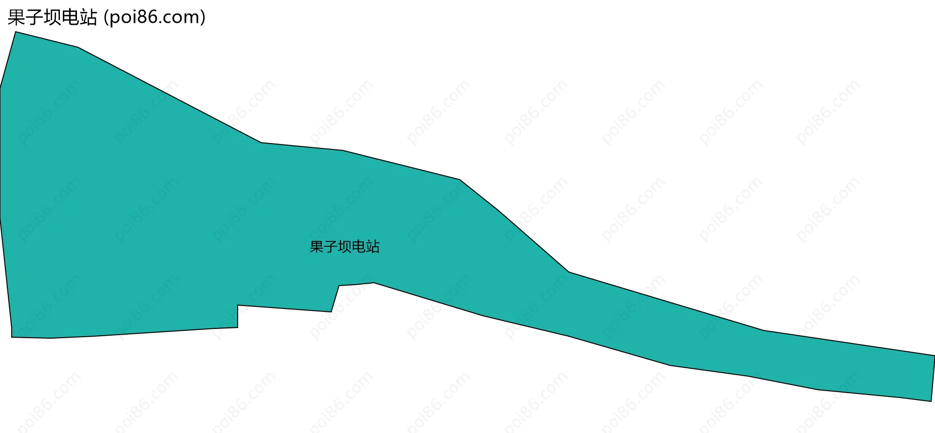 果子坝电站边界地图