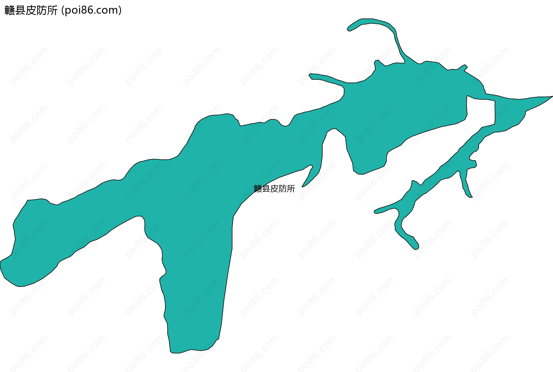 赣县皮防所边界地图