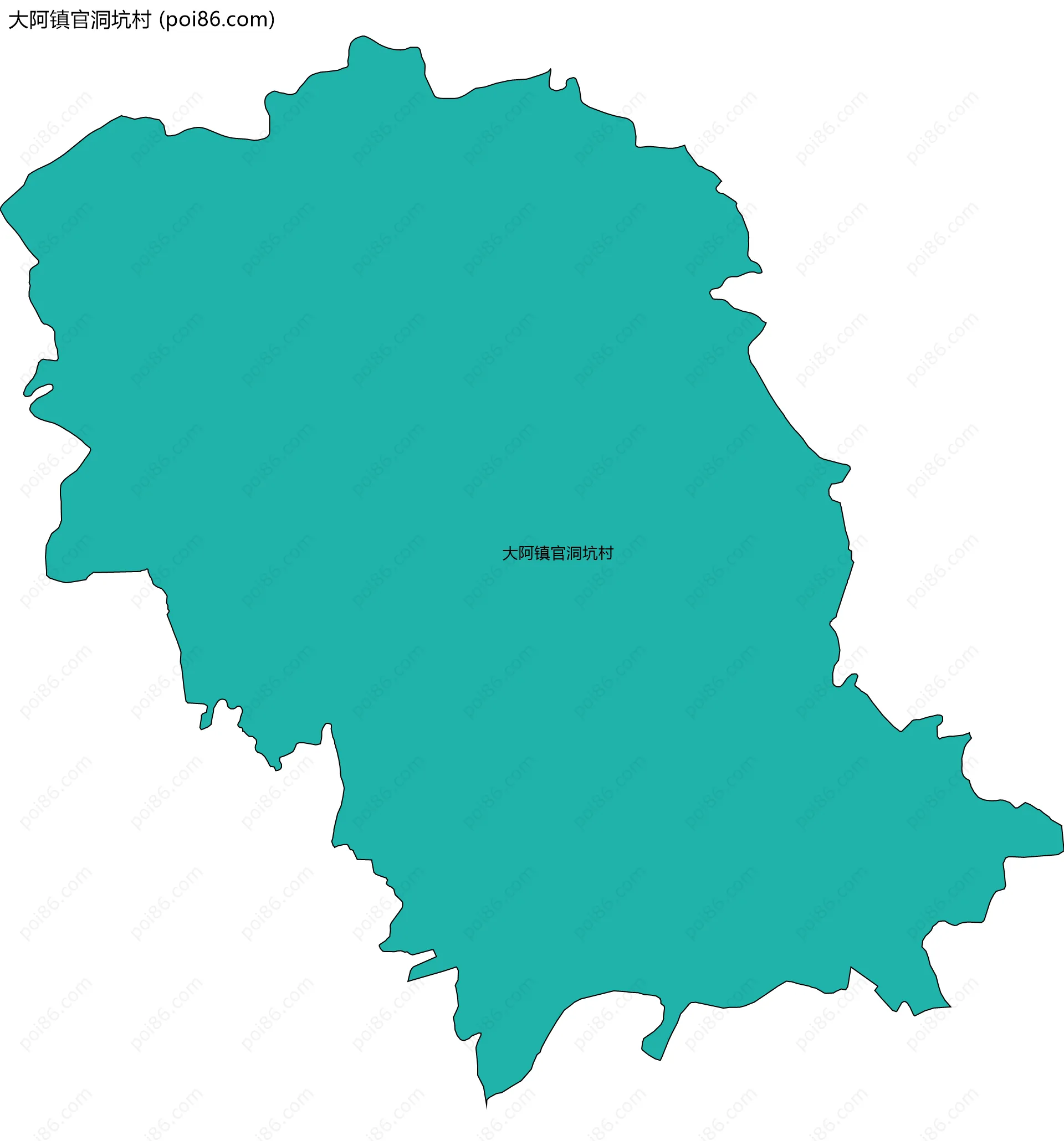 大阿镇官洞坑村边界地图