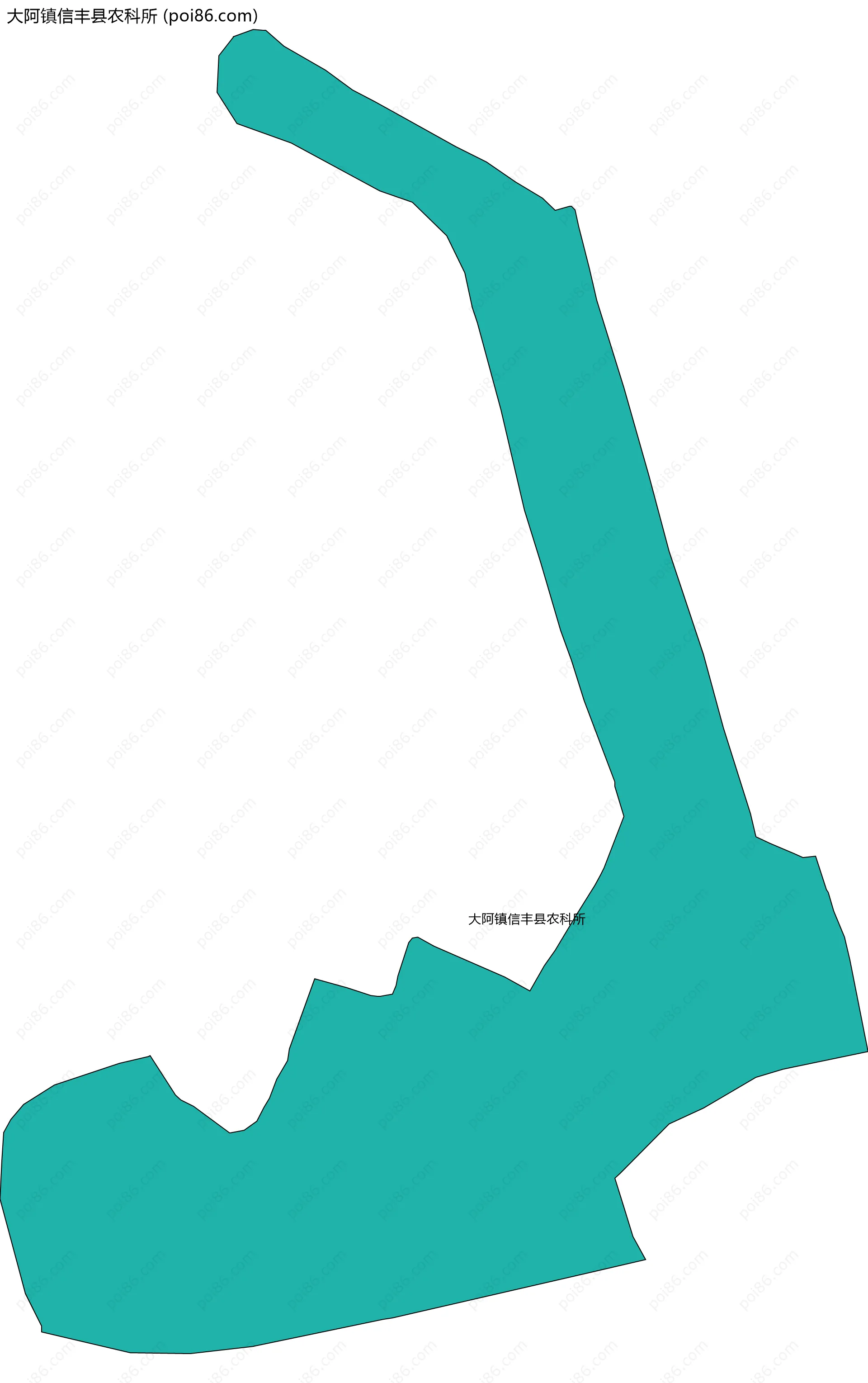 大阿镇信丰县农科所边界地图