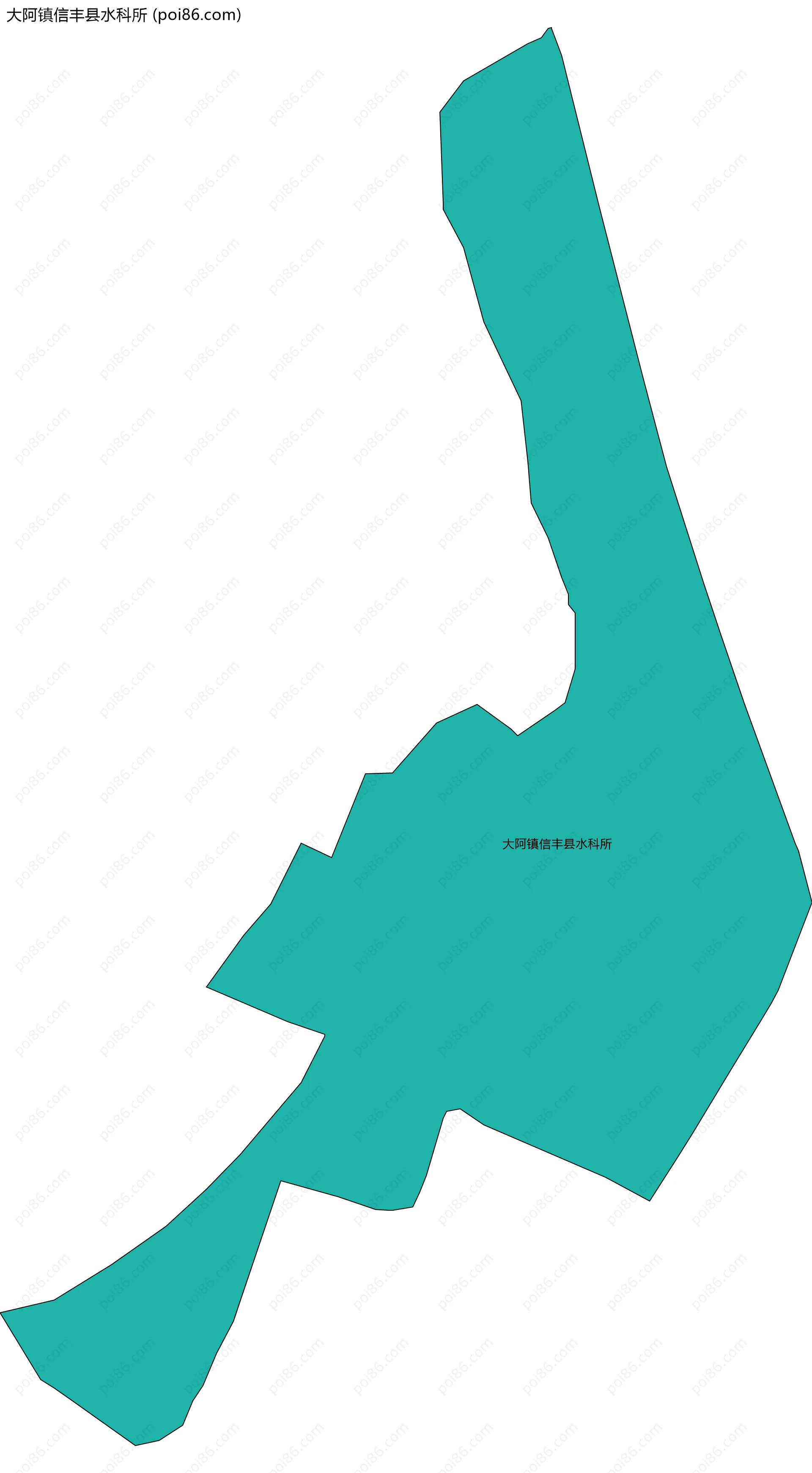大阿镇信丰县水科所边界地图