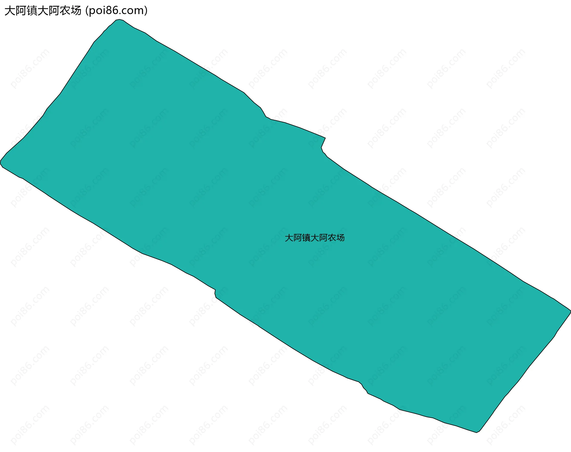 大阿镇大阿农场边界地图