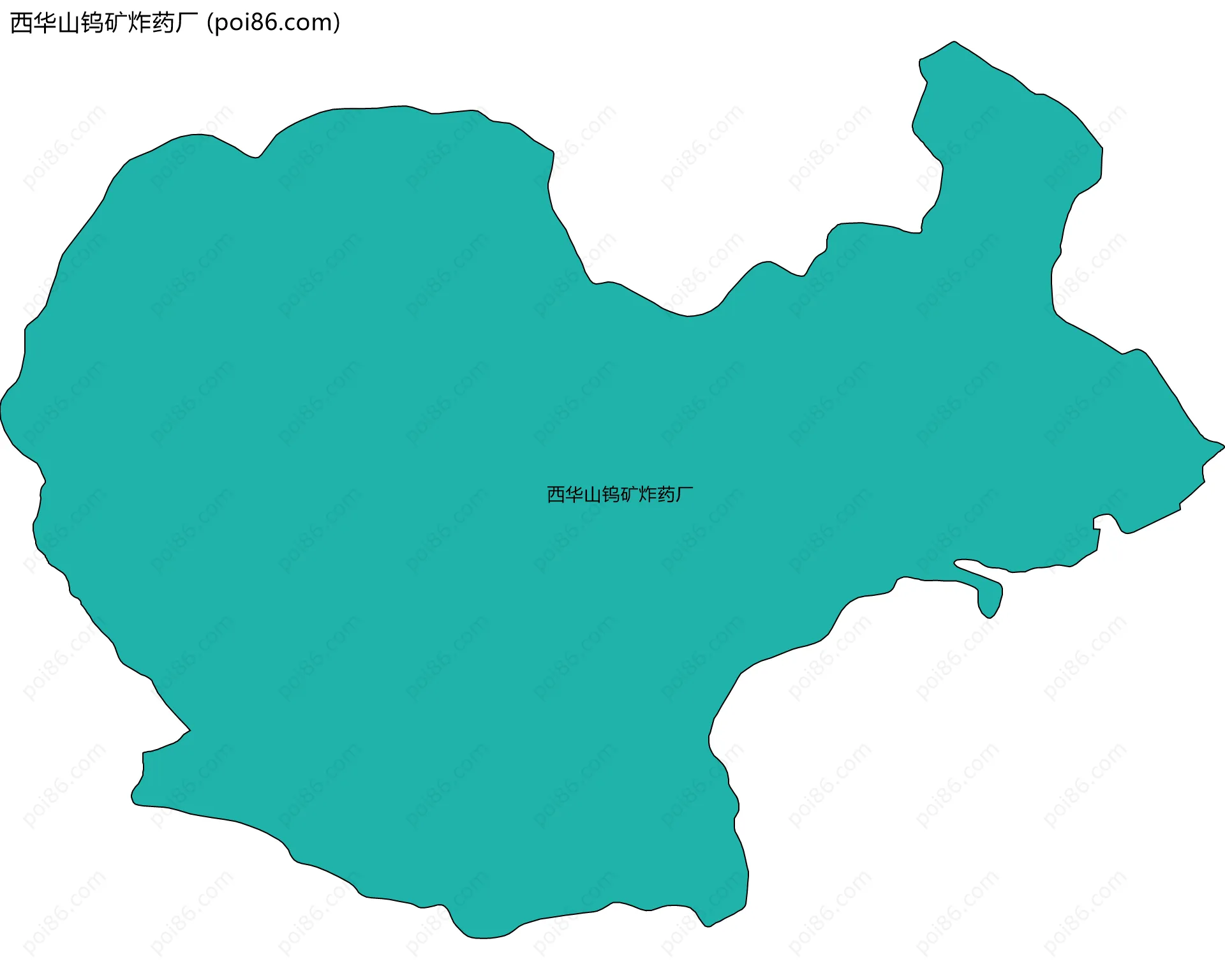 西华山钨矿炸药厂边界地图