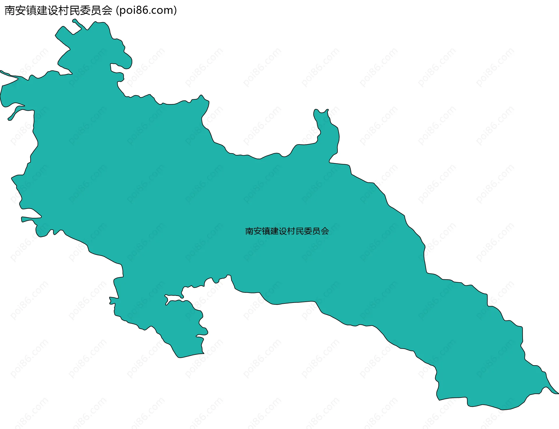 南安镇建设村民委员会边界地图