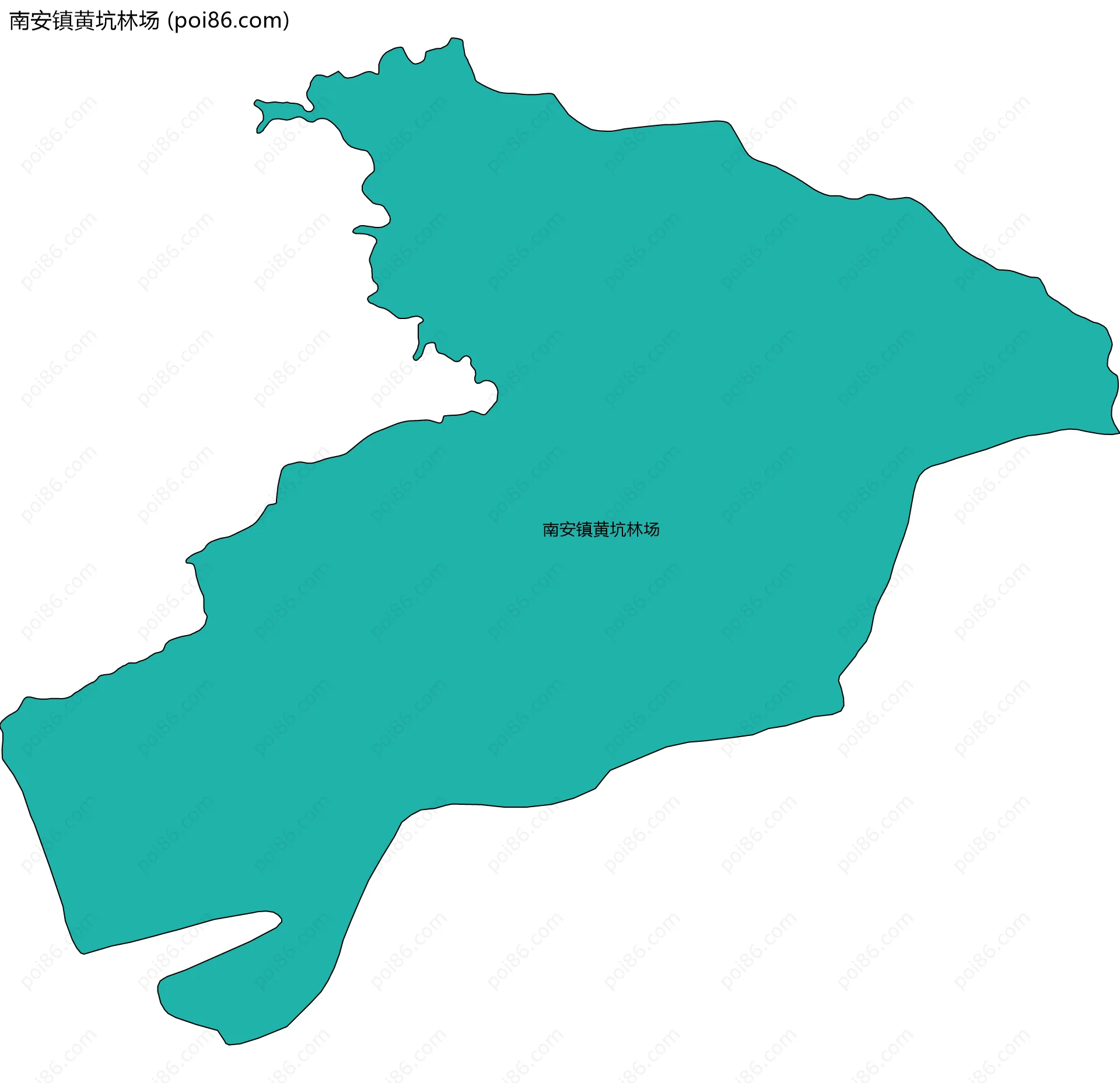 南安镇黄坑林场边界地图