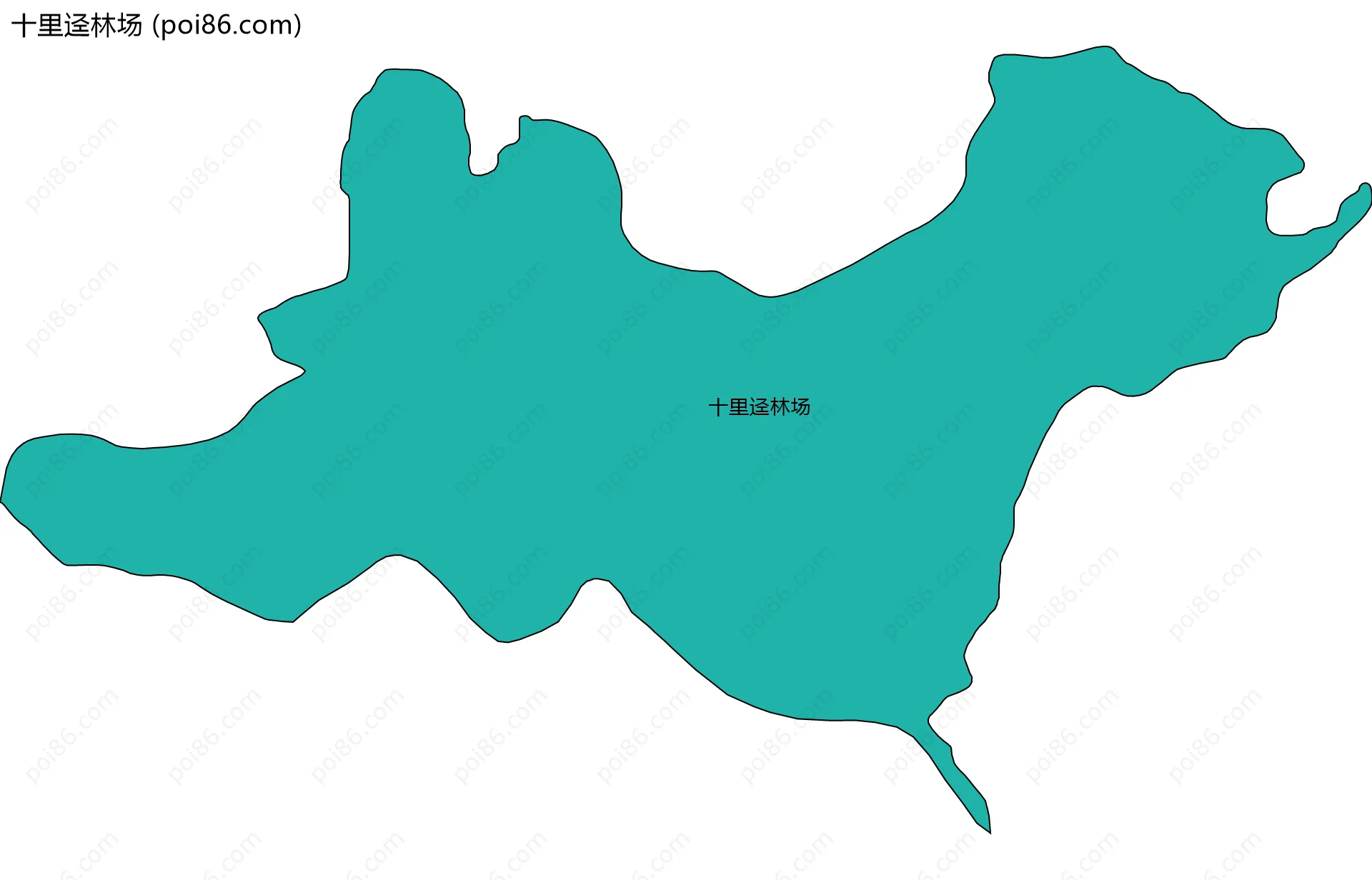 十里迳林场边界地图