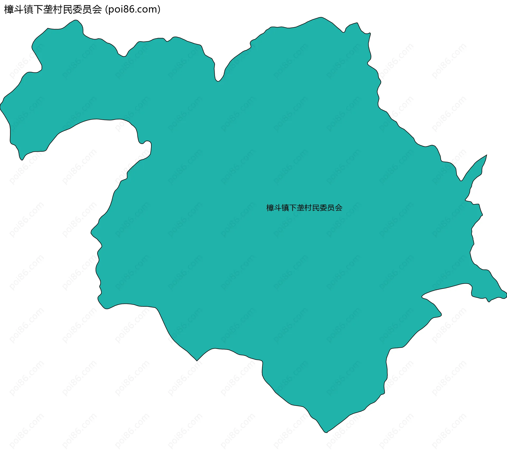 樟斗镇下垄村民委员会边界地图