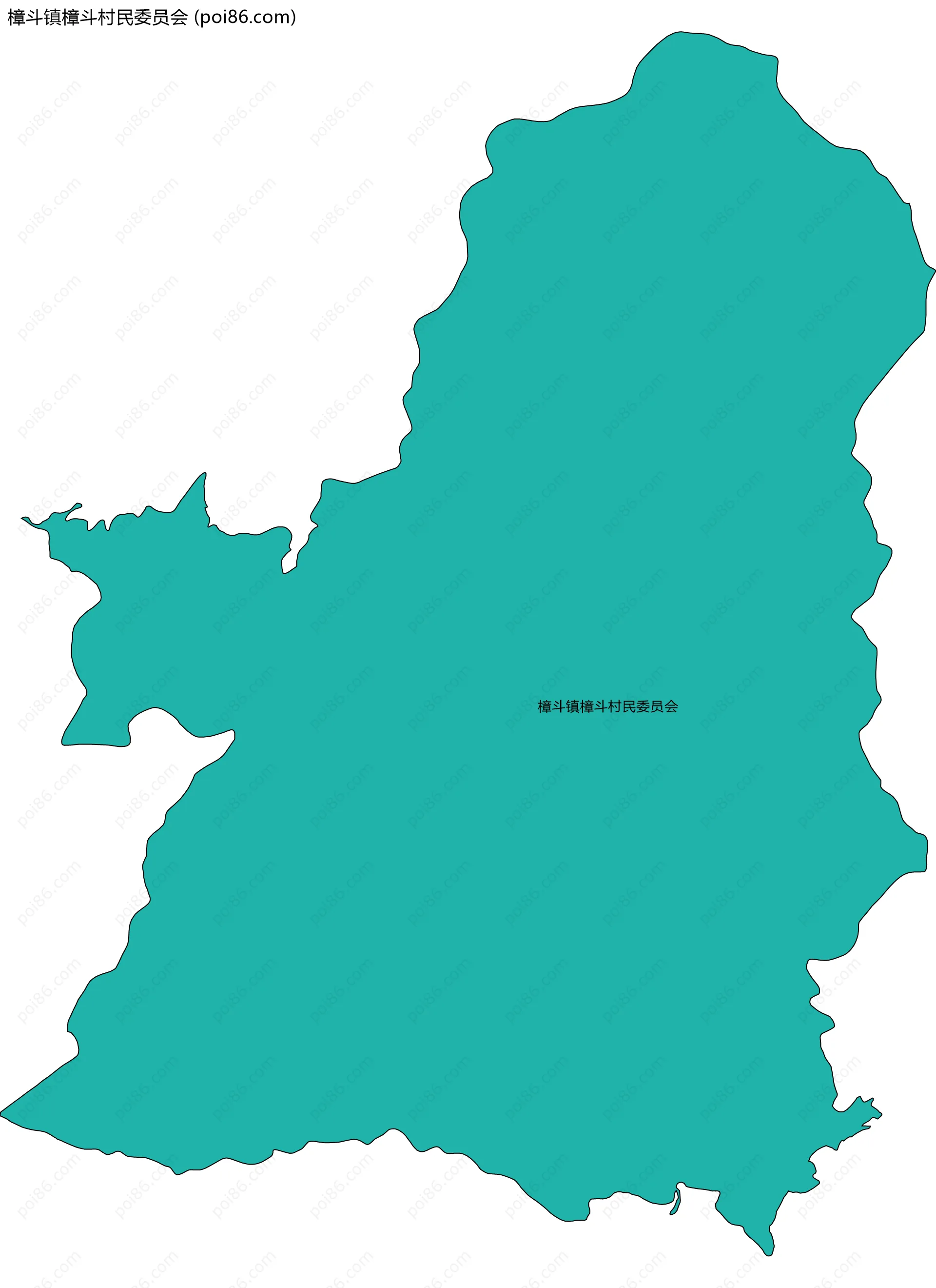 樟斗镇樟斗村民委员会边界地图