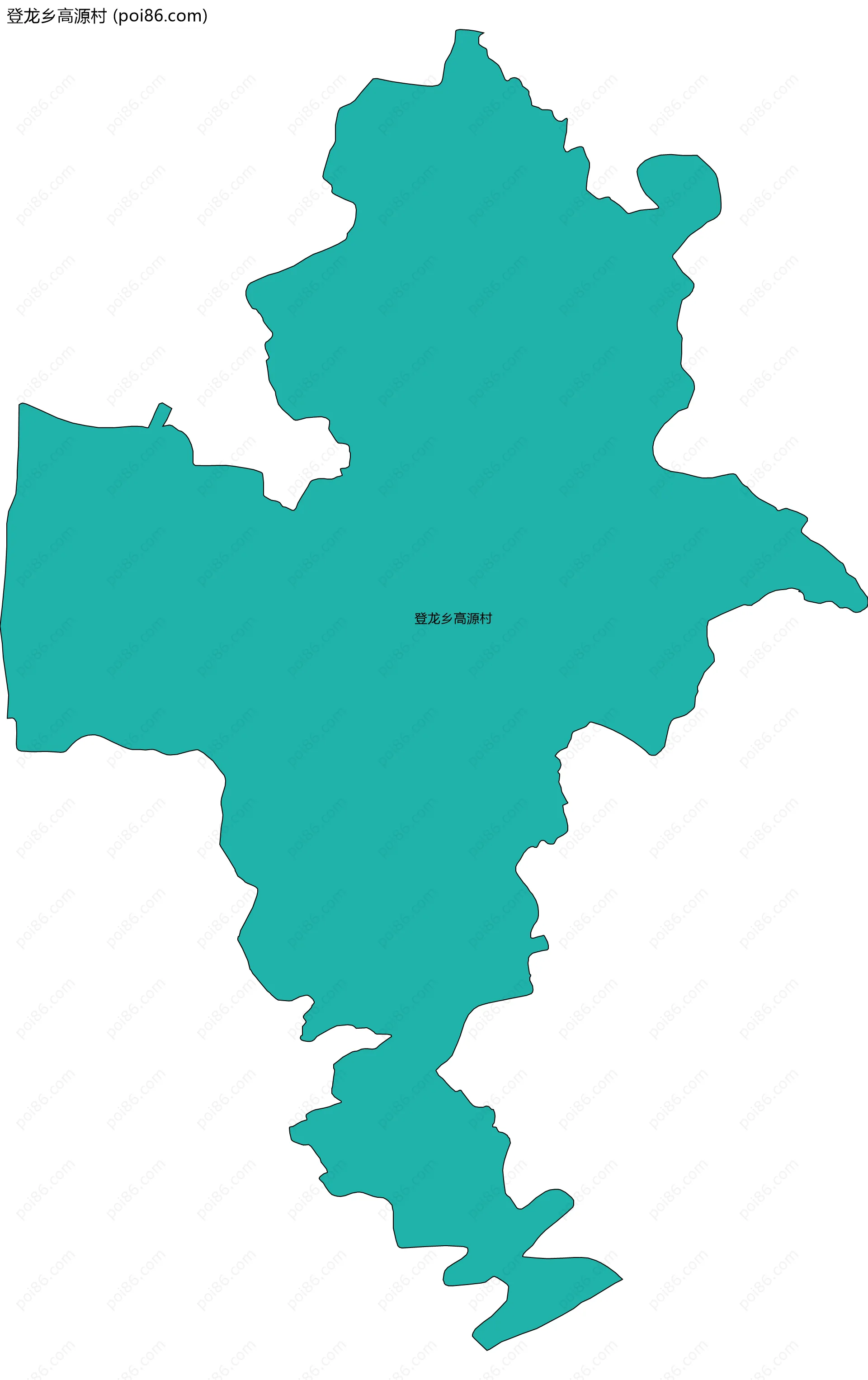 登龙乡高源村边界地图