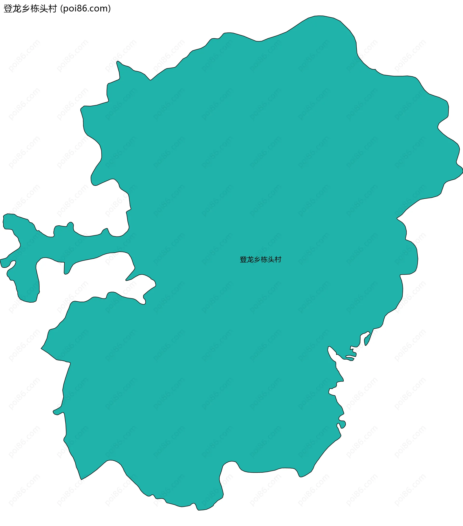 登龙乡栋头村边界地图