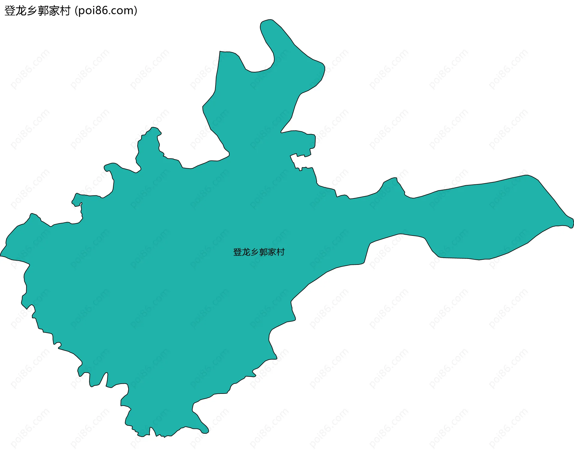 登龙乡郭家村边界地图