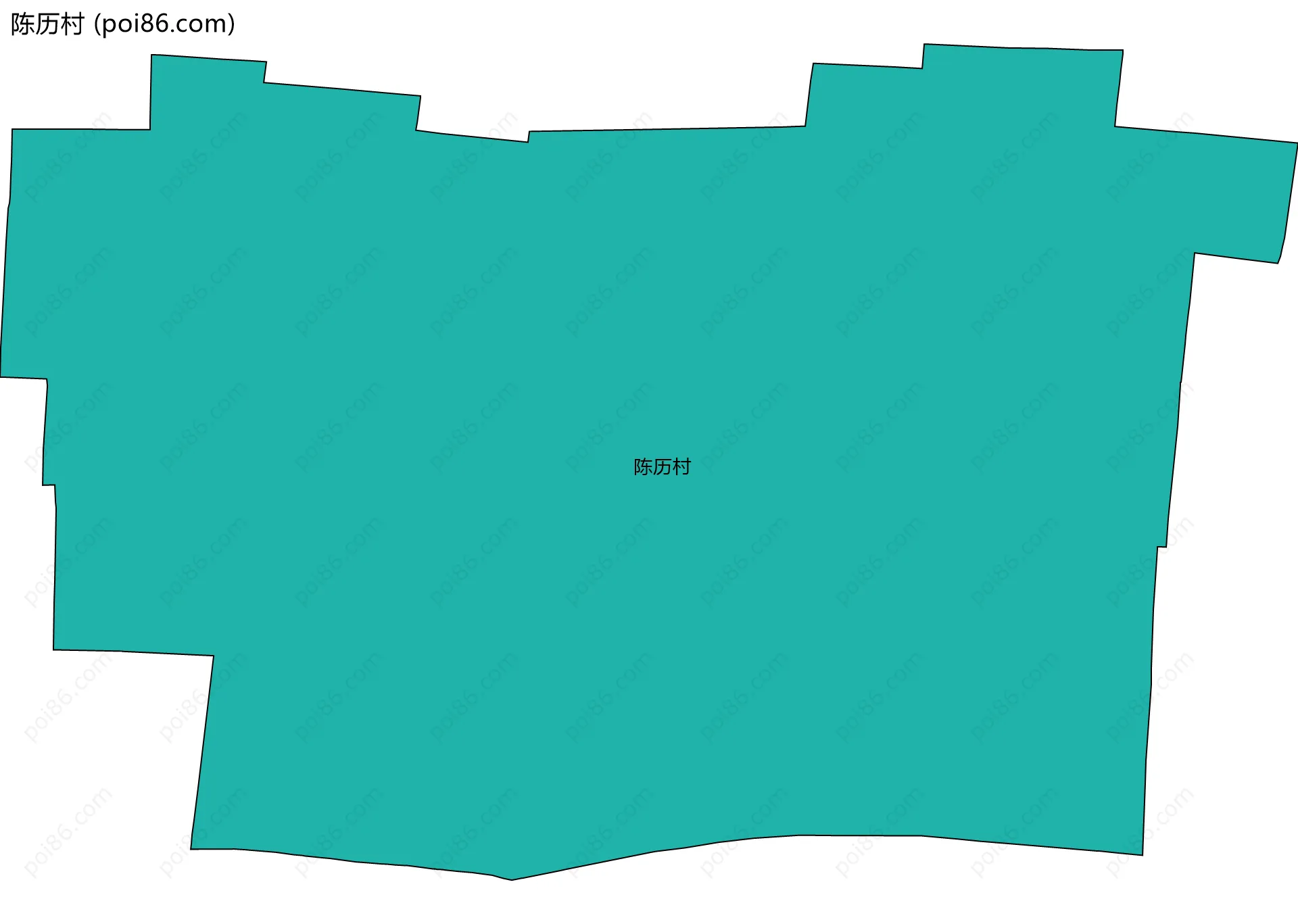陈历村边界地图