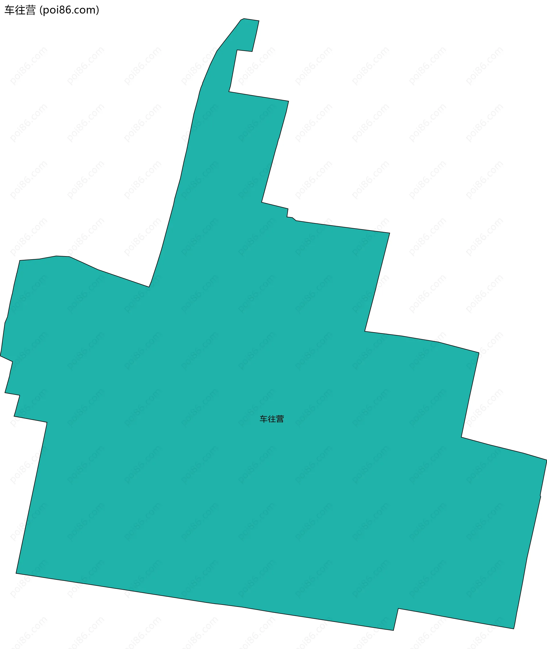 车往营边界地图