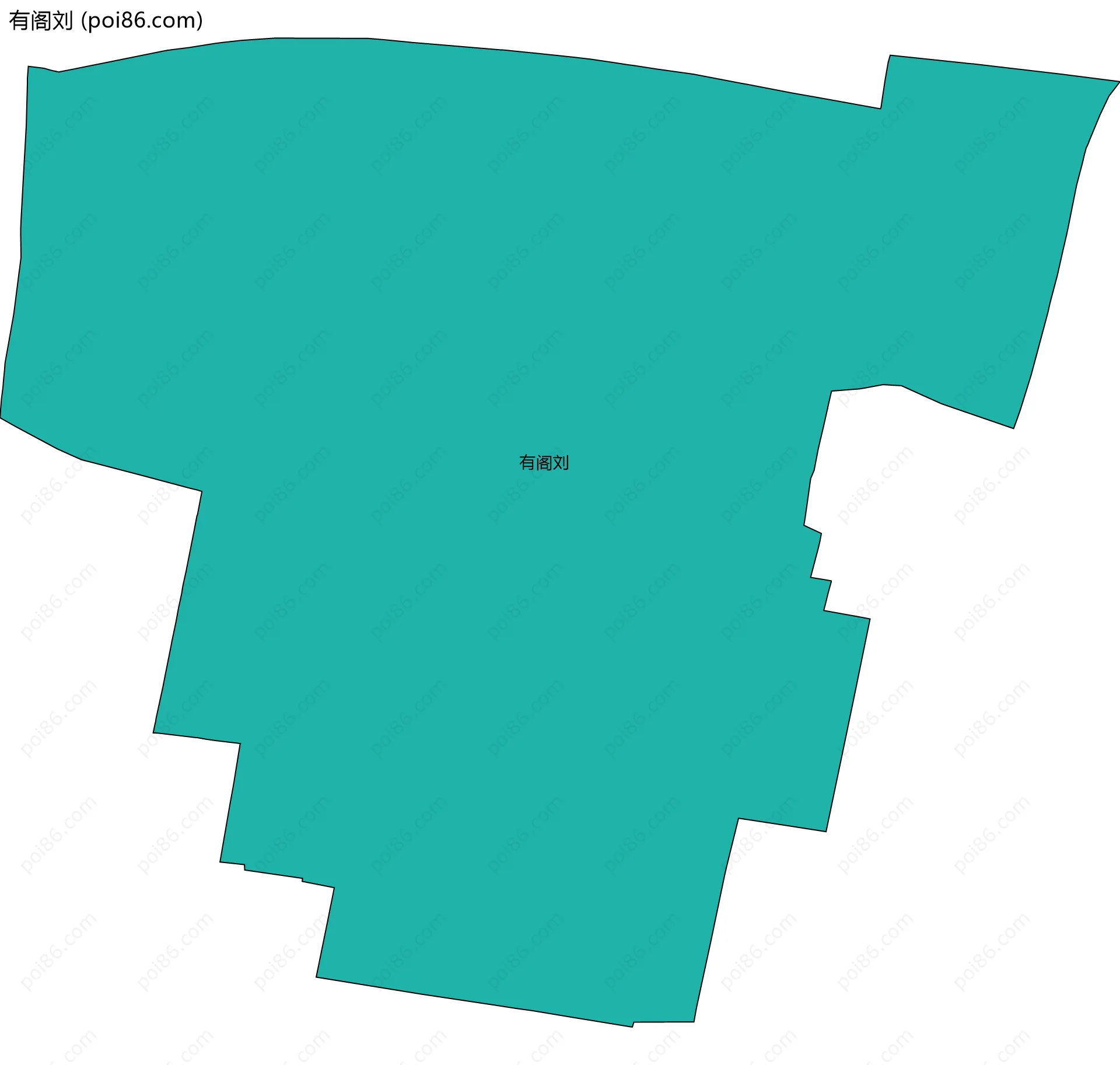 有阁刘边界地图