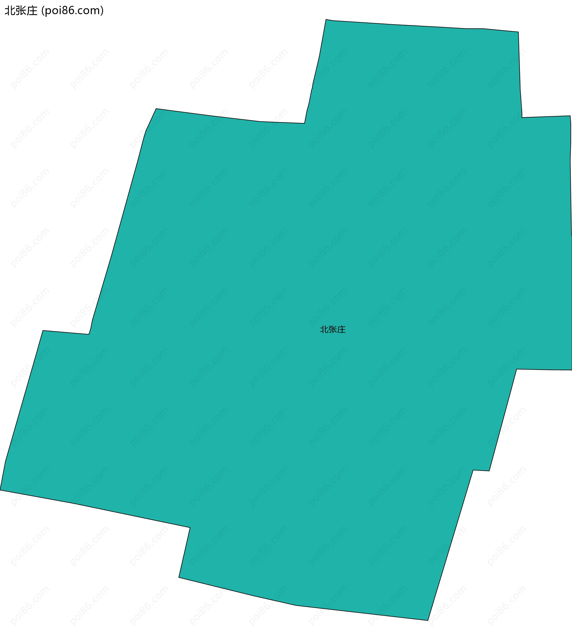 北张庄边界地图