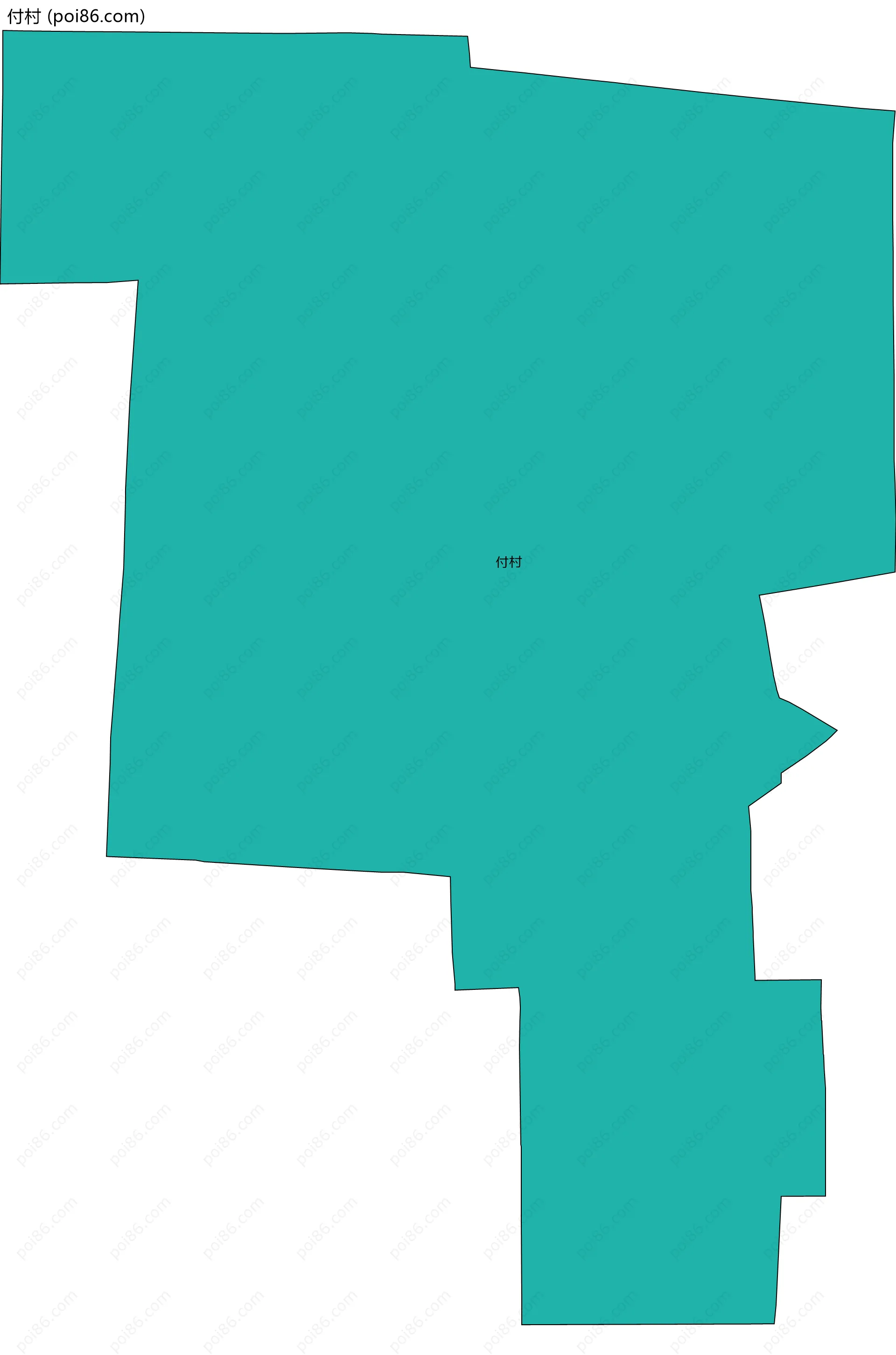 付村边界地图
