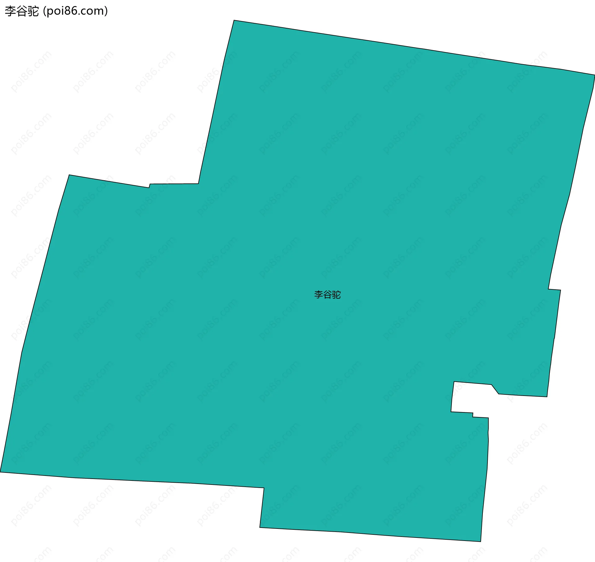 李谷驼边界地图