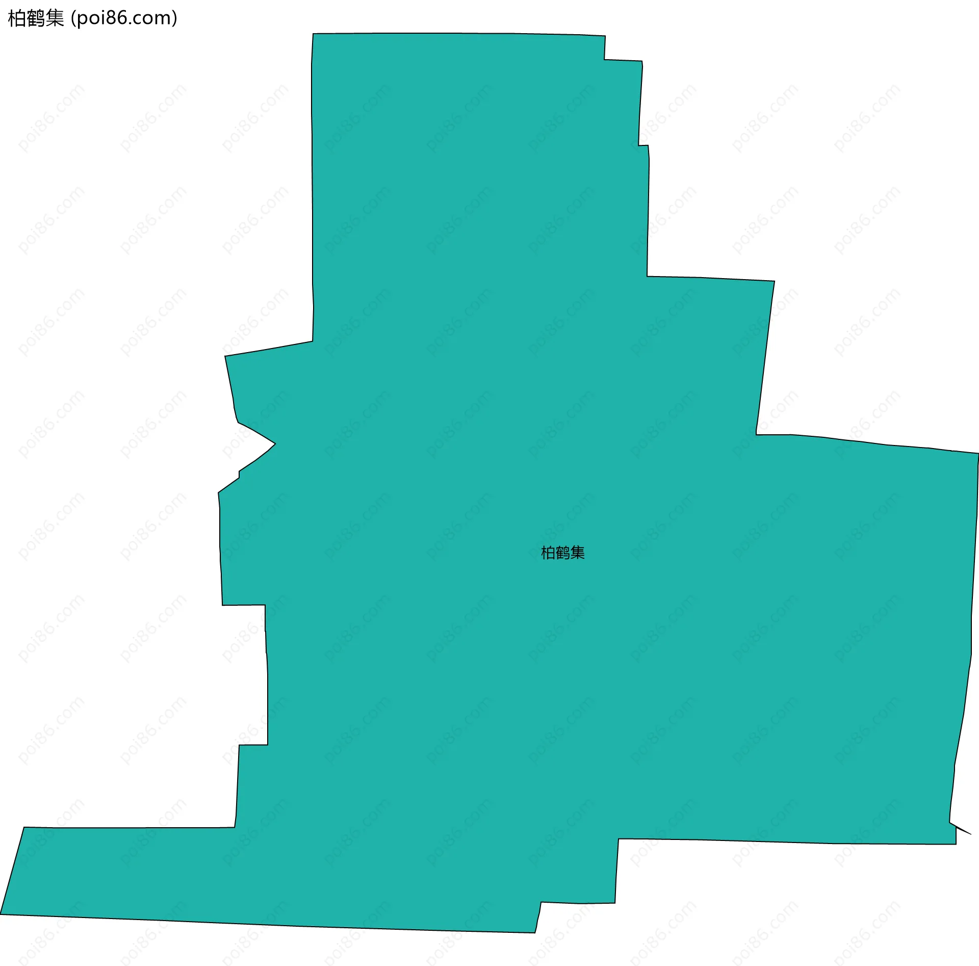 柏鹤集边界地图