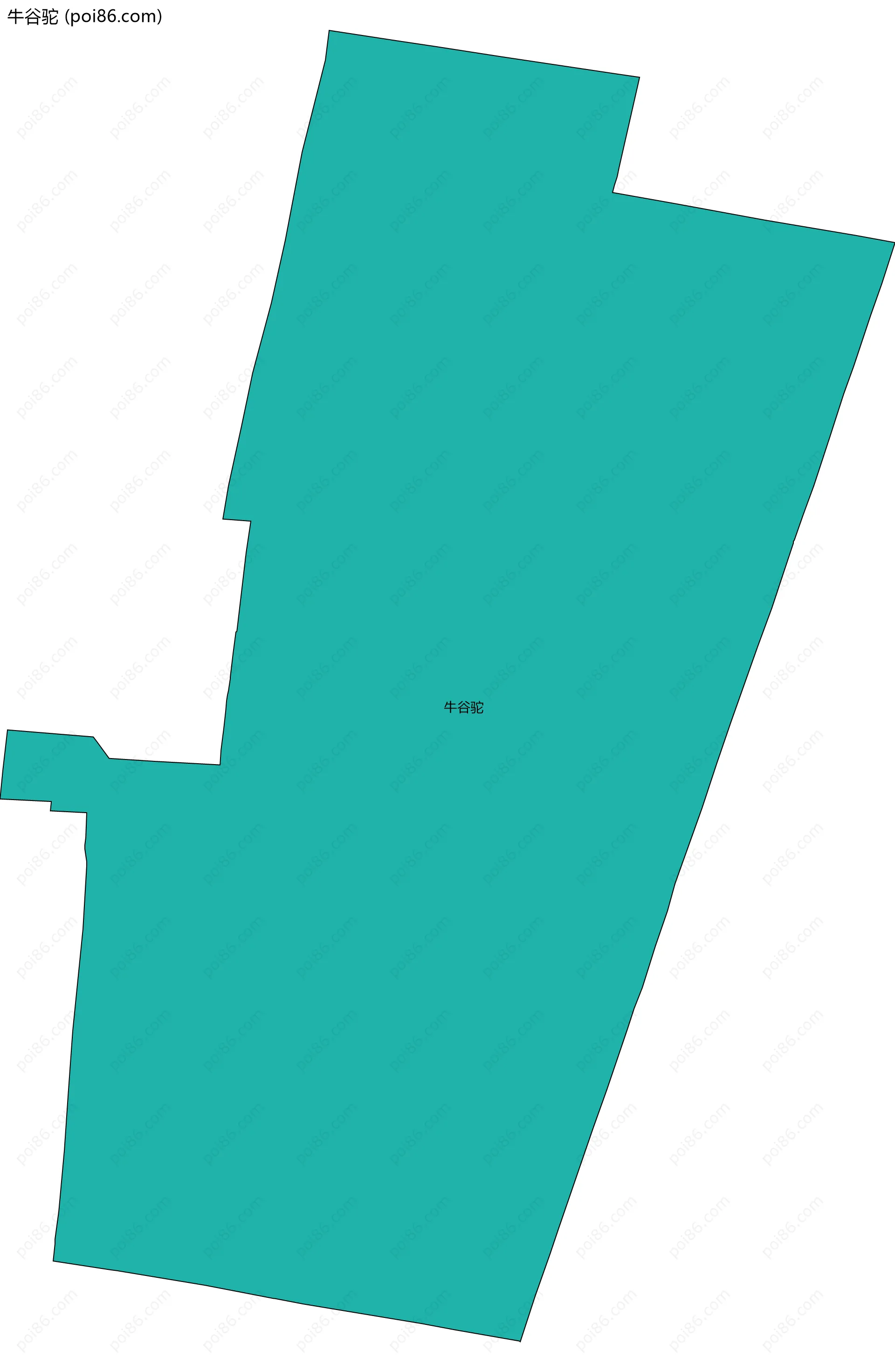 牛谷驼边界地图