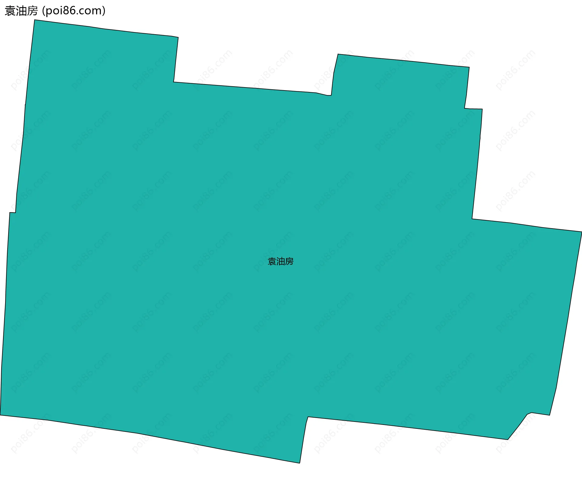 袁油房边界地图