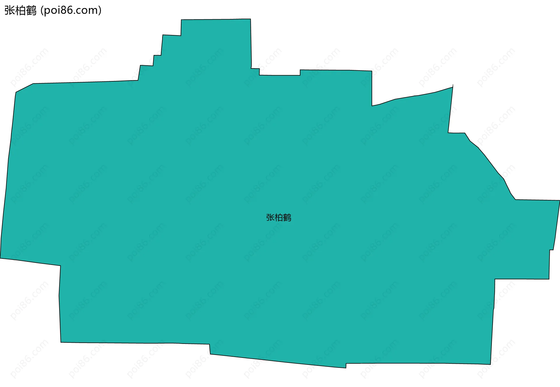 张柏鹤边界地图