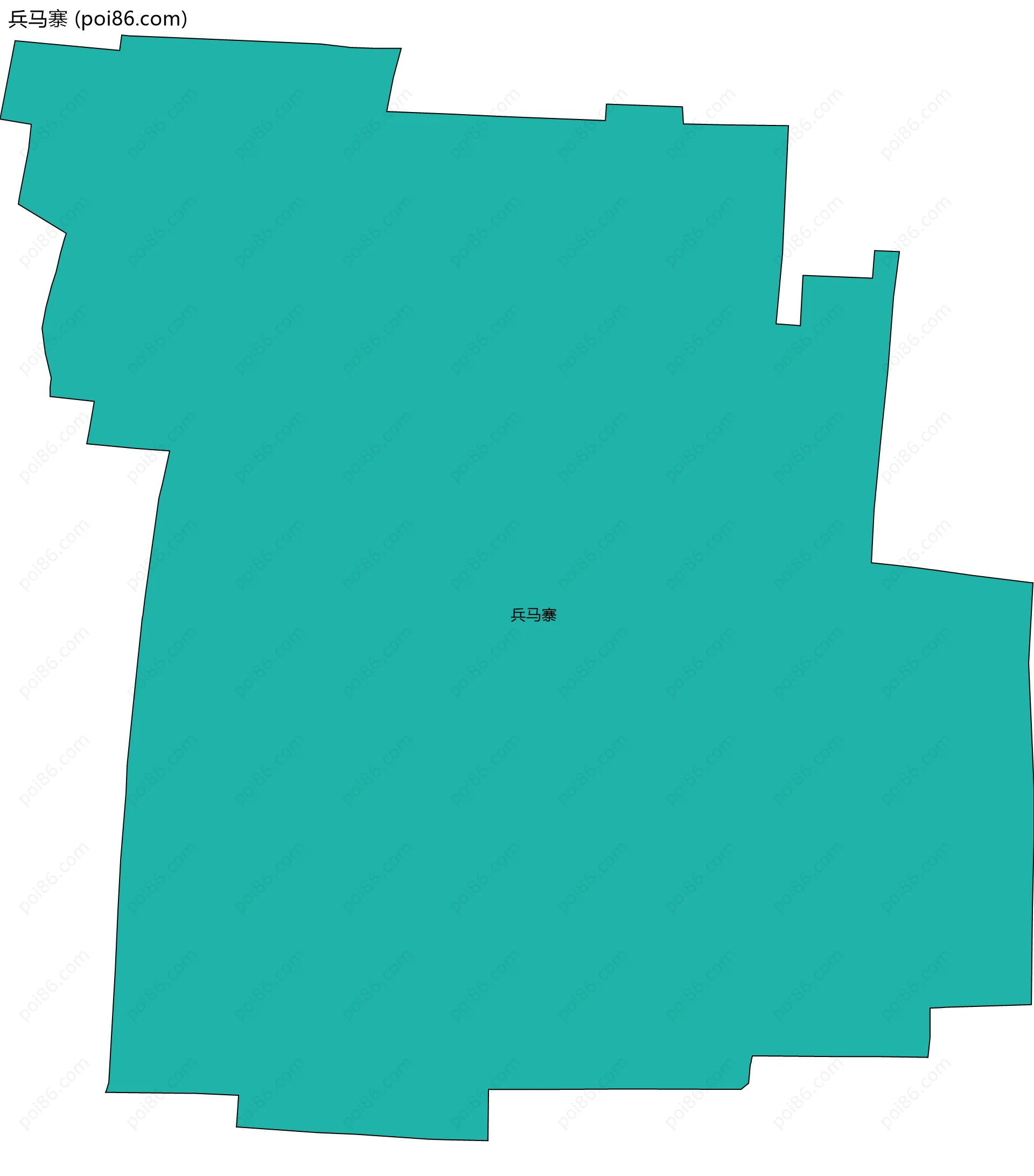 兵马寨边界地图