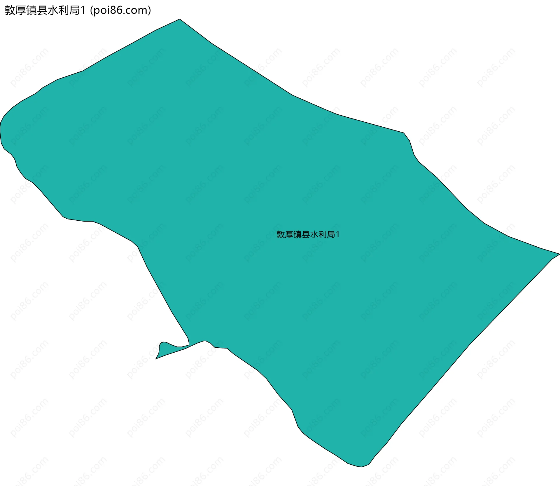 敦厚镇县水利局1边界地图