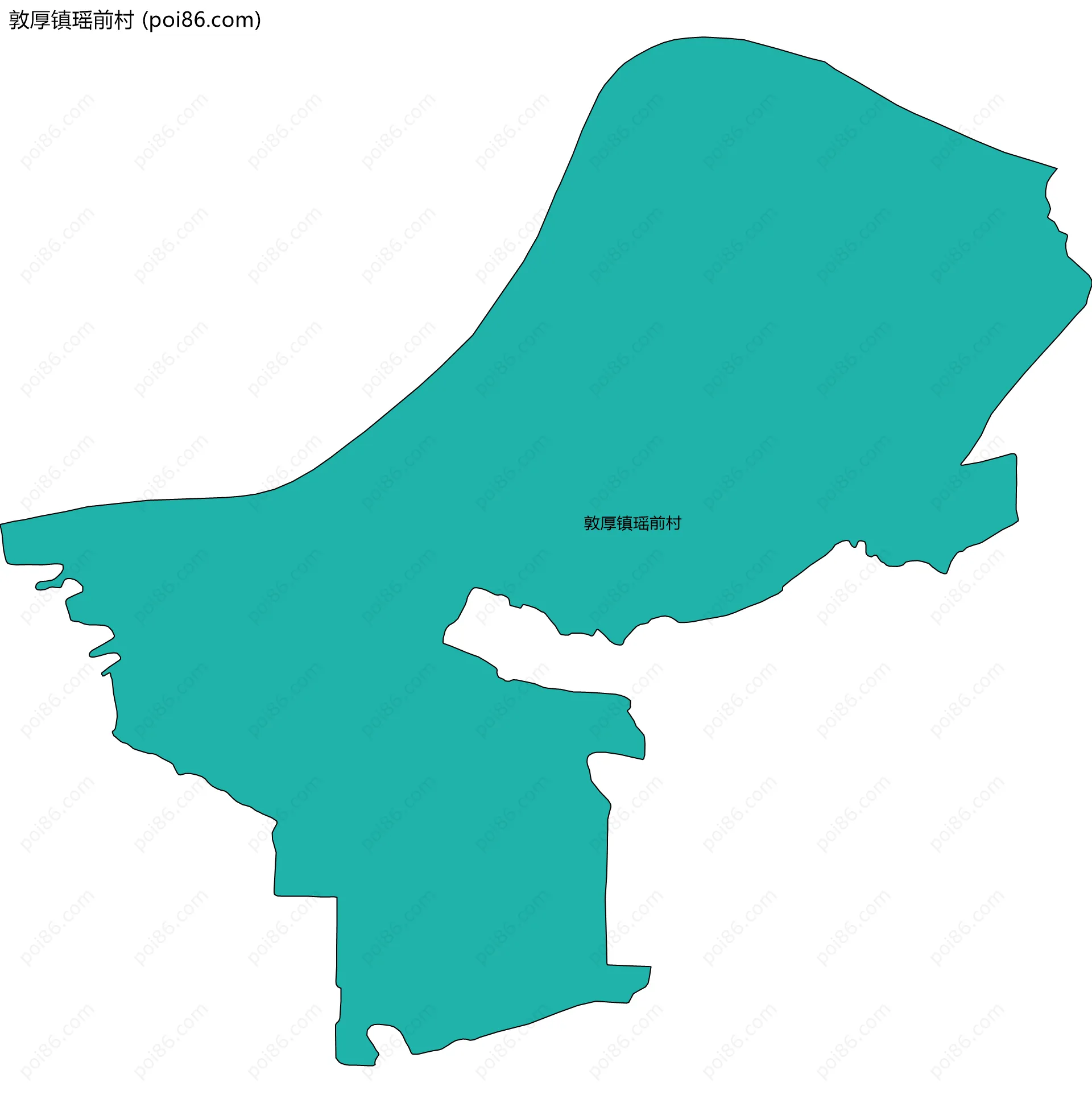 敦厚镇瑶前村边界地图