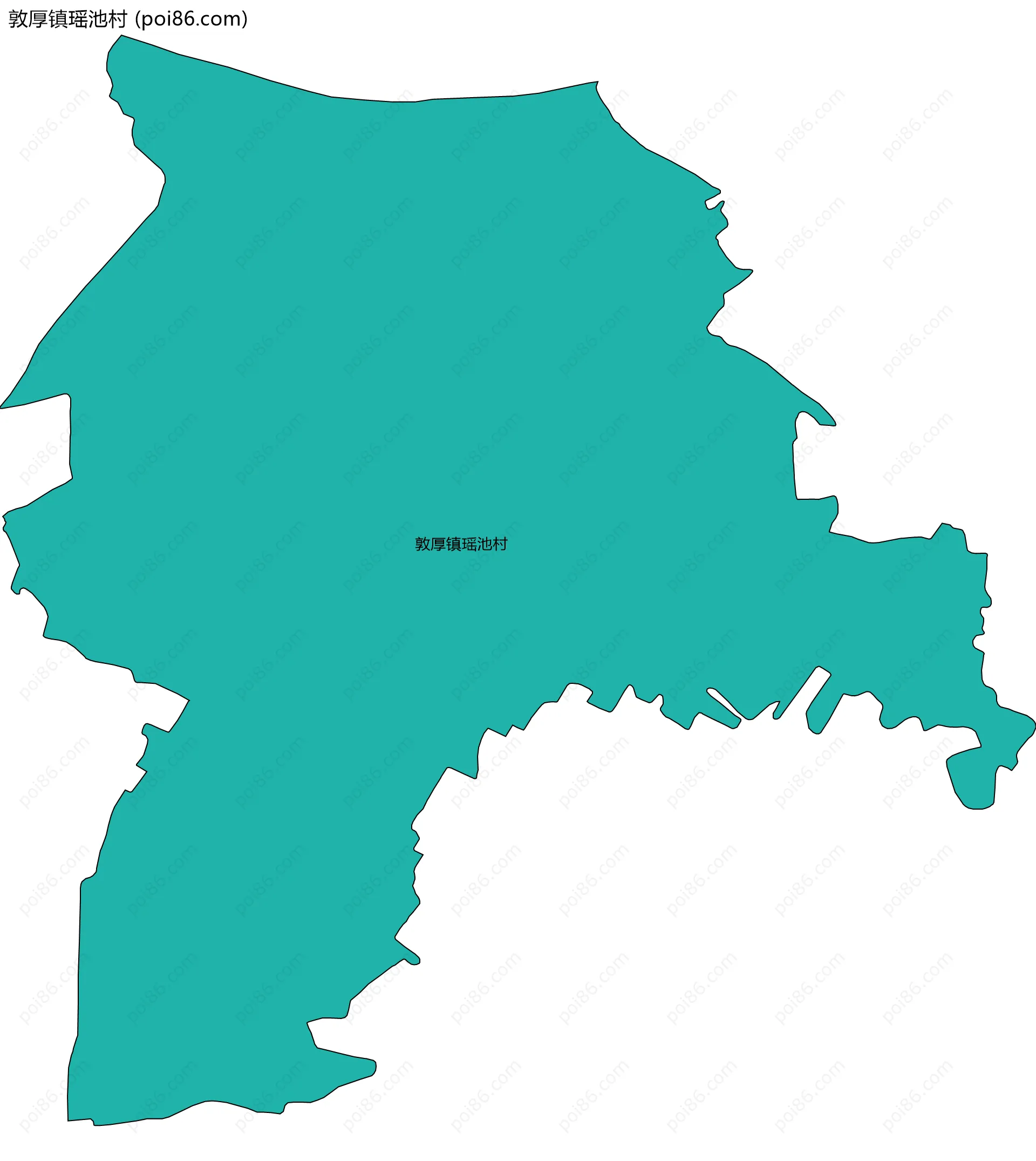 敦厚镇瑶池村边界地图