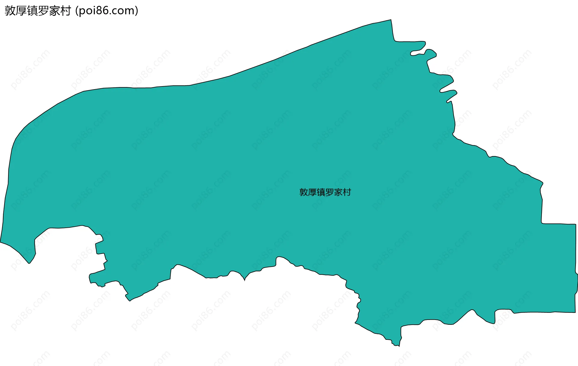 敦厚镇罗家村边界地图