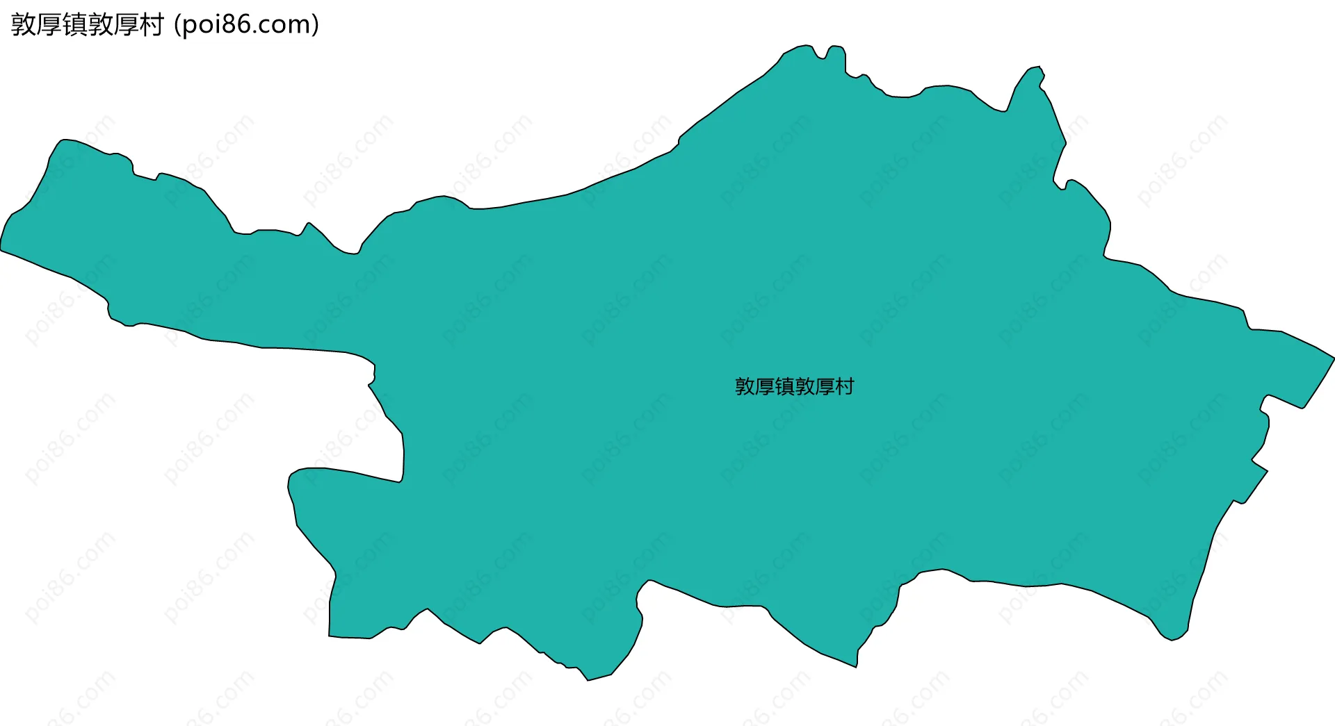 敦厚镇敦厚村边界地图