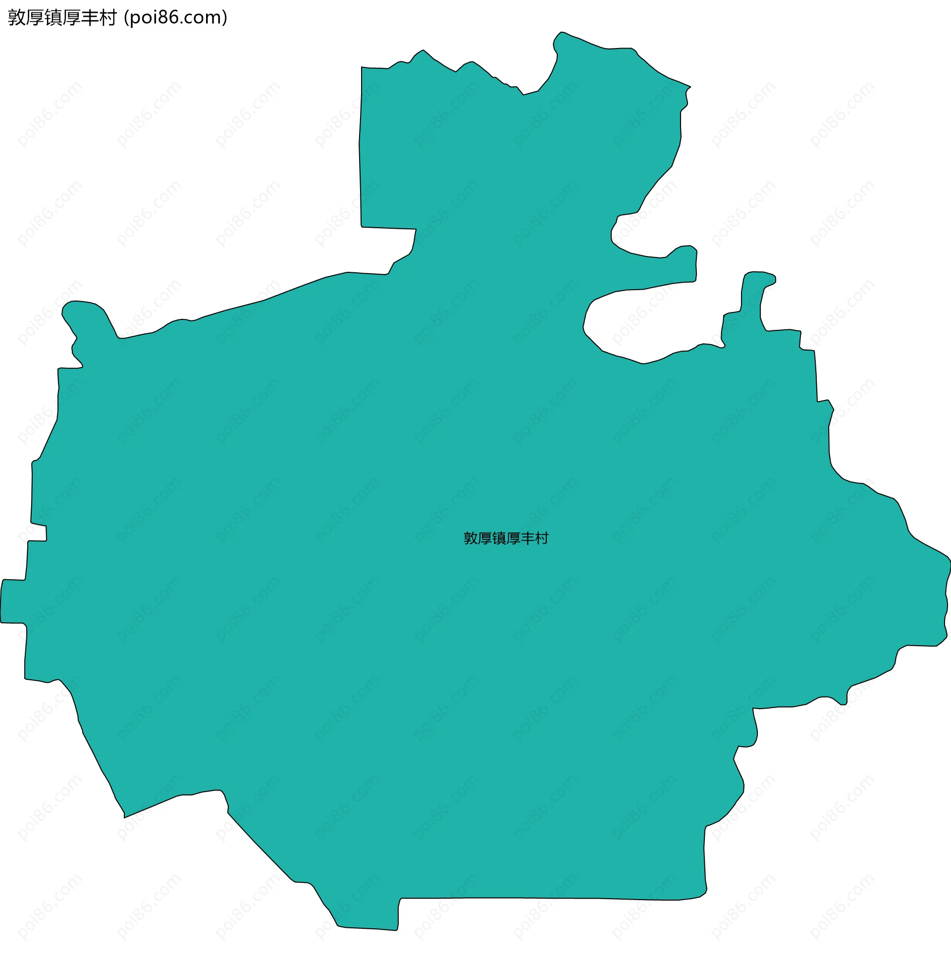 敦厚镇厚丰村边界地图