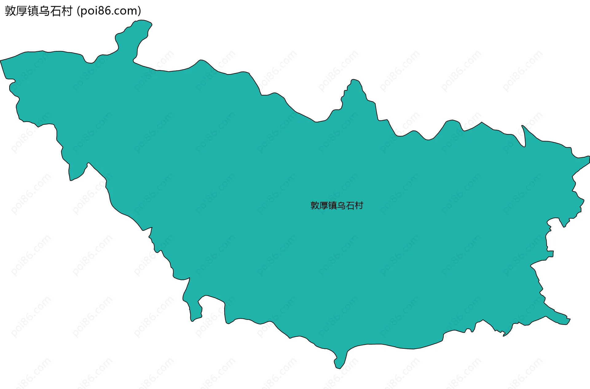 敦厚镇乌石村边界地图