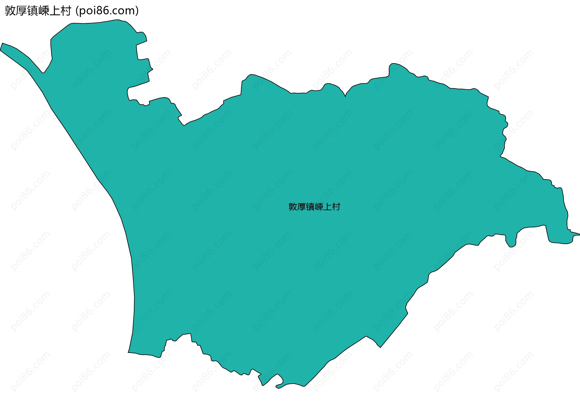 敦厚镇嵊上村边界地图