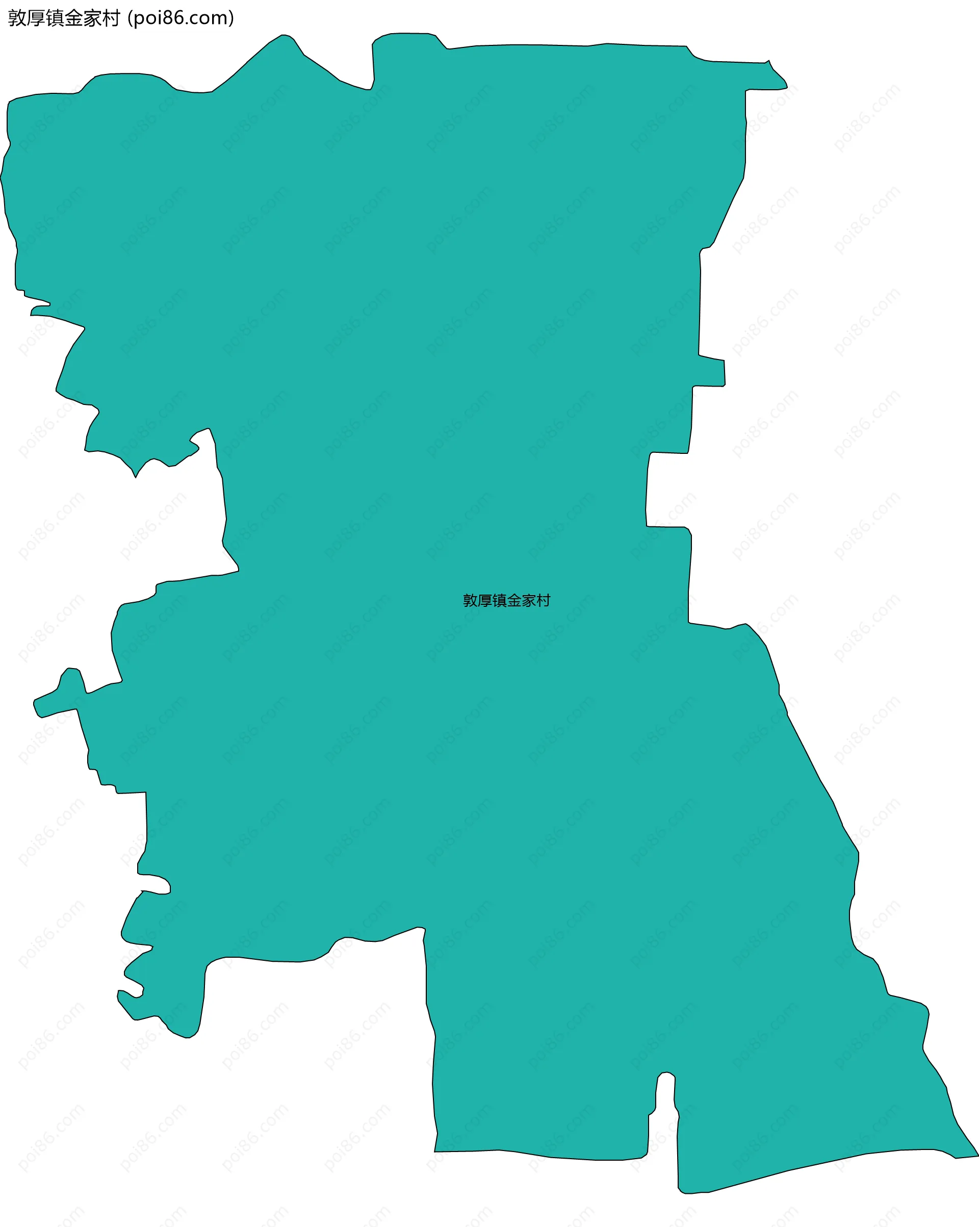 敦厚镇金家村边界地图