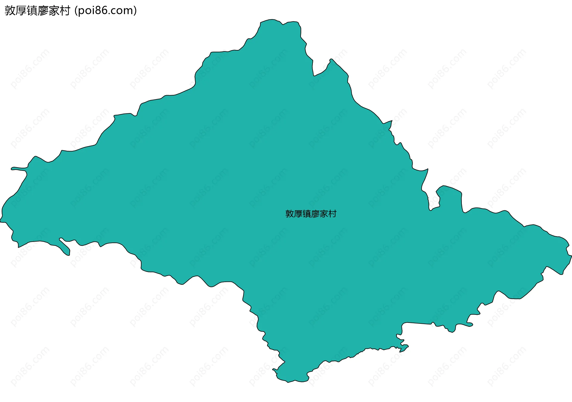 敦厚镇廖家村边界地图