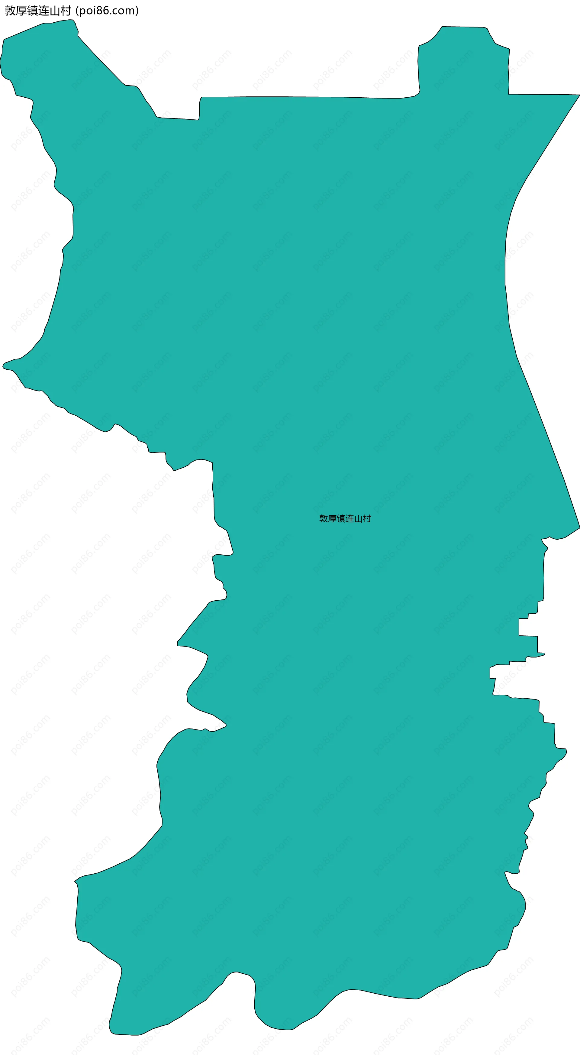 敦厚镇连山村边界地图