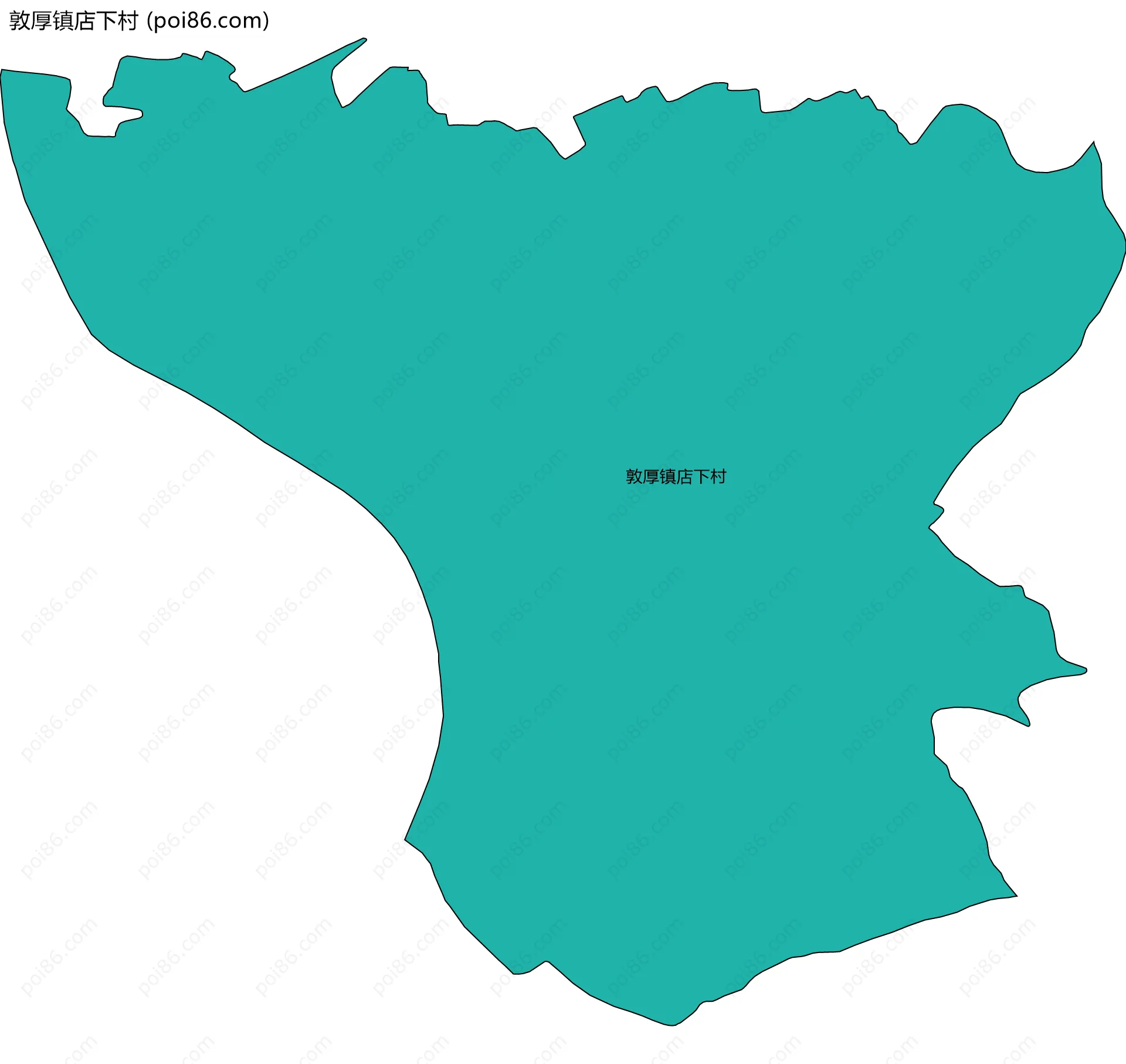 敦厚镇店下村边界地图