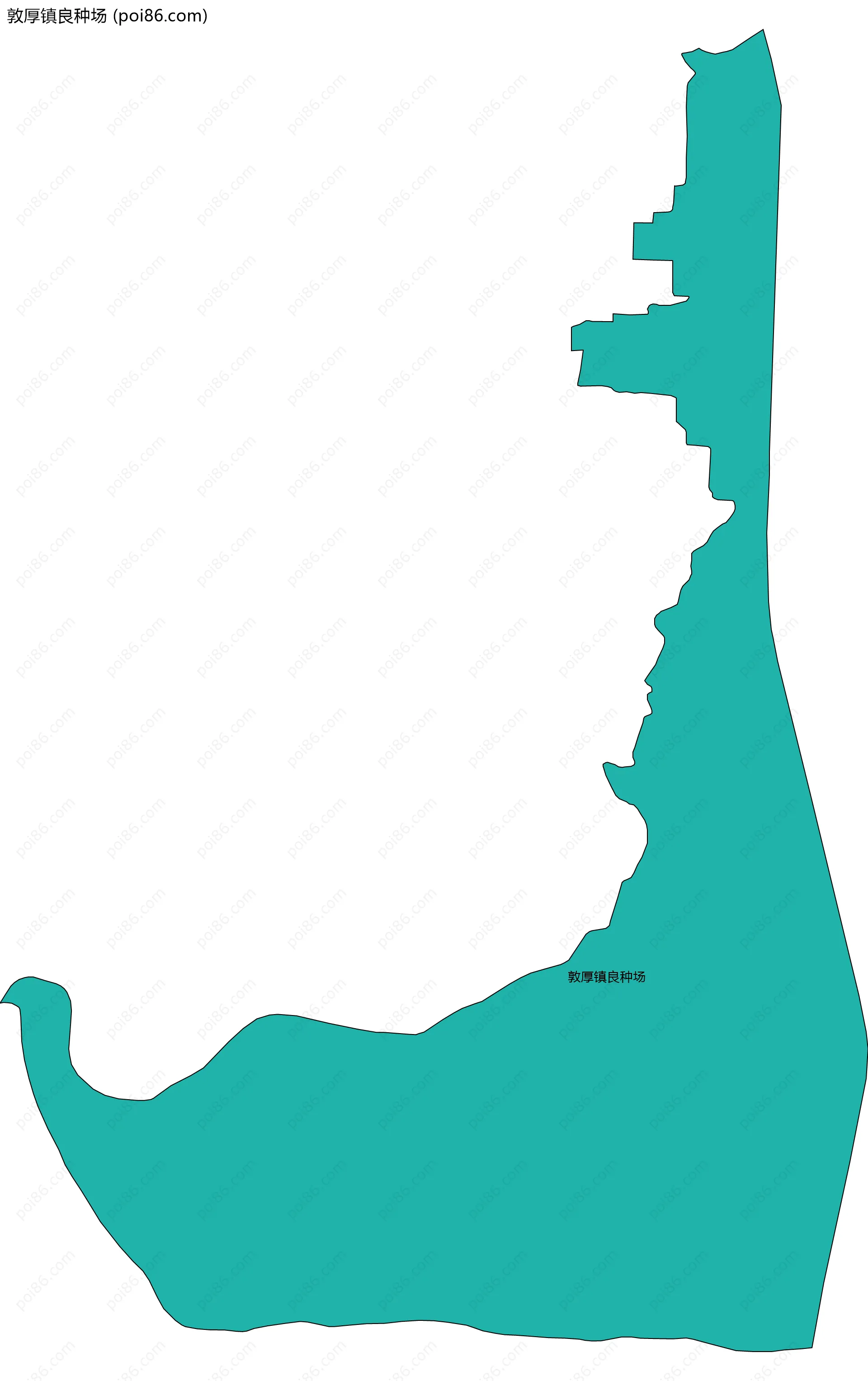 敦厚镇良种场边界地图