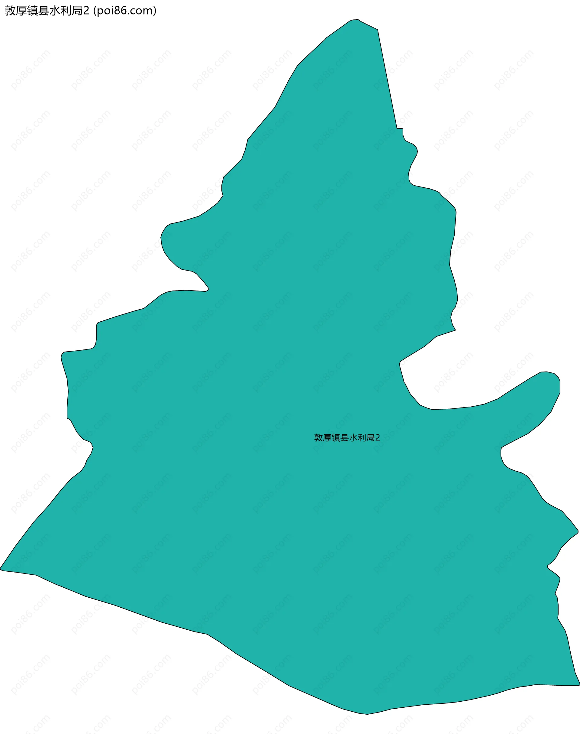 敦厚镇县水利局2边界地图