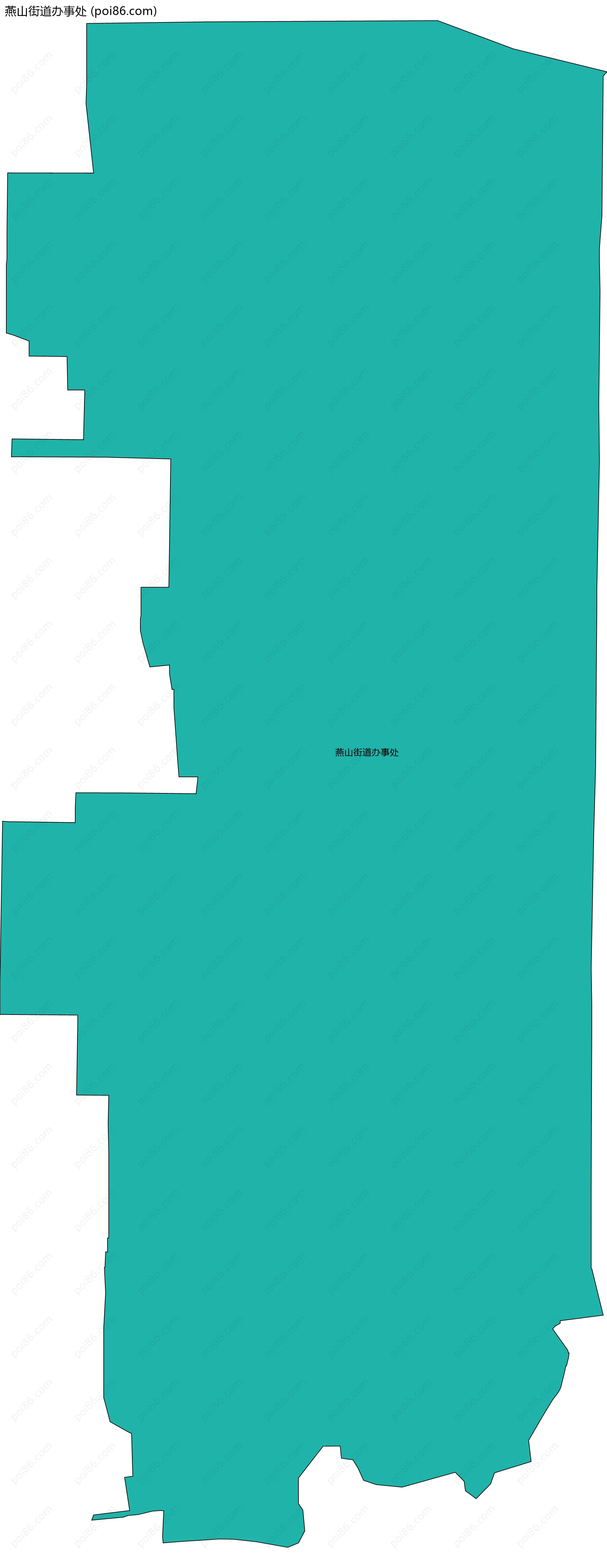 燕山街道办事处边界地图