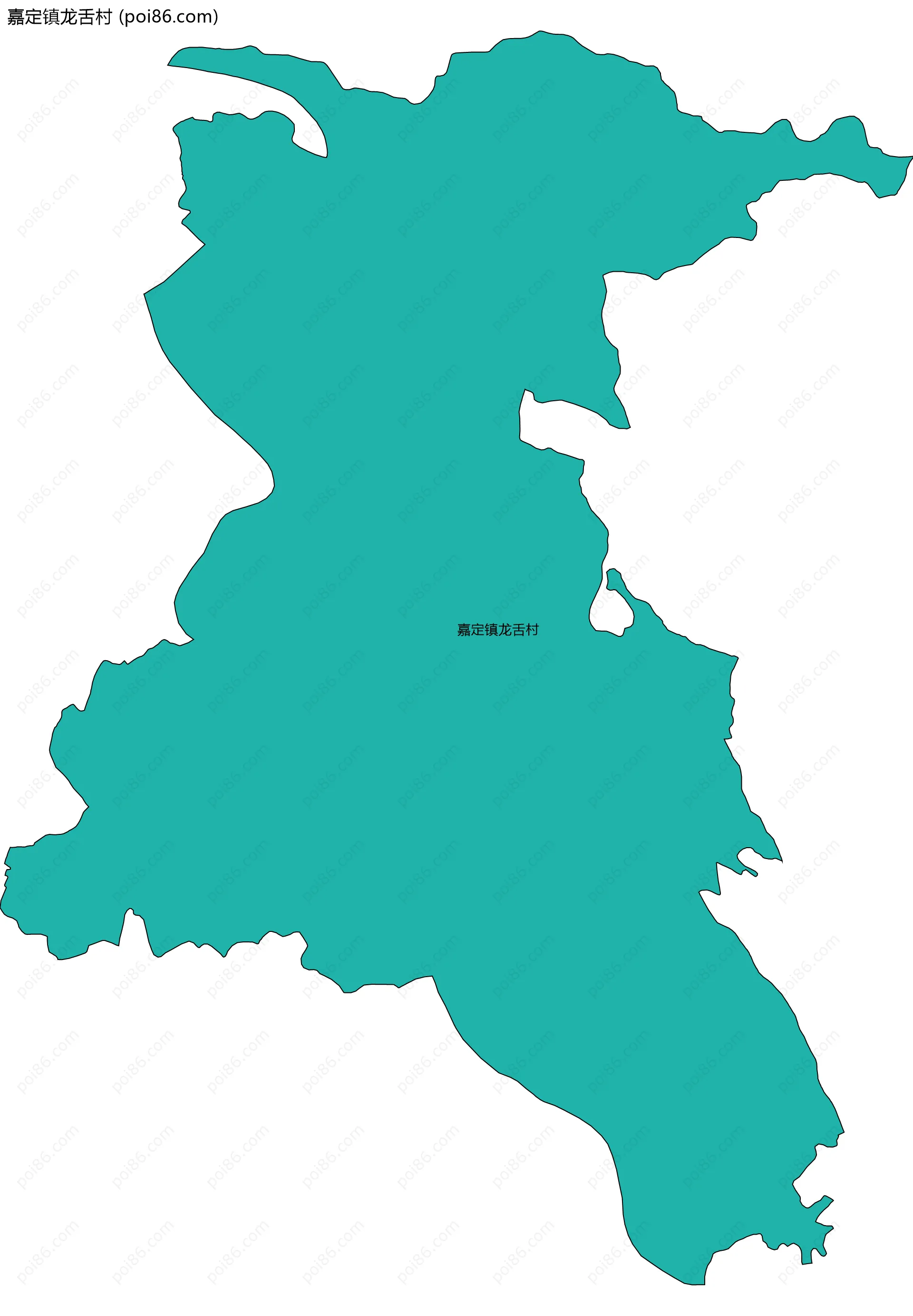 嘉定镇龙舌村边界地图