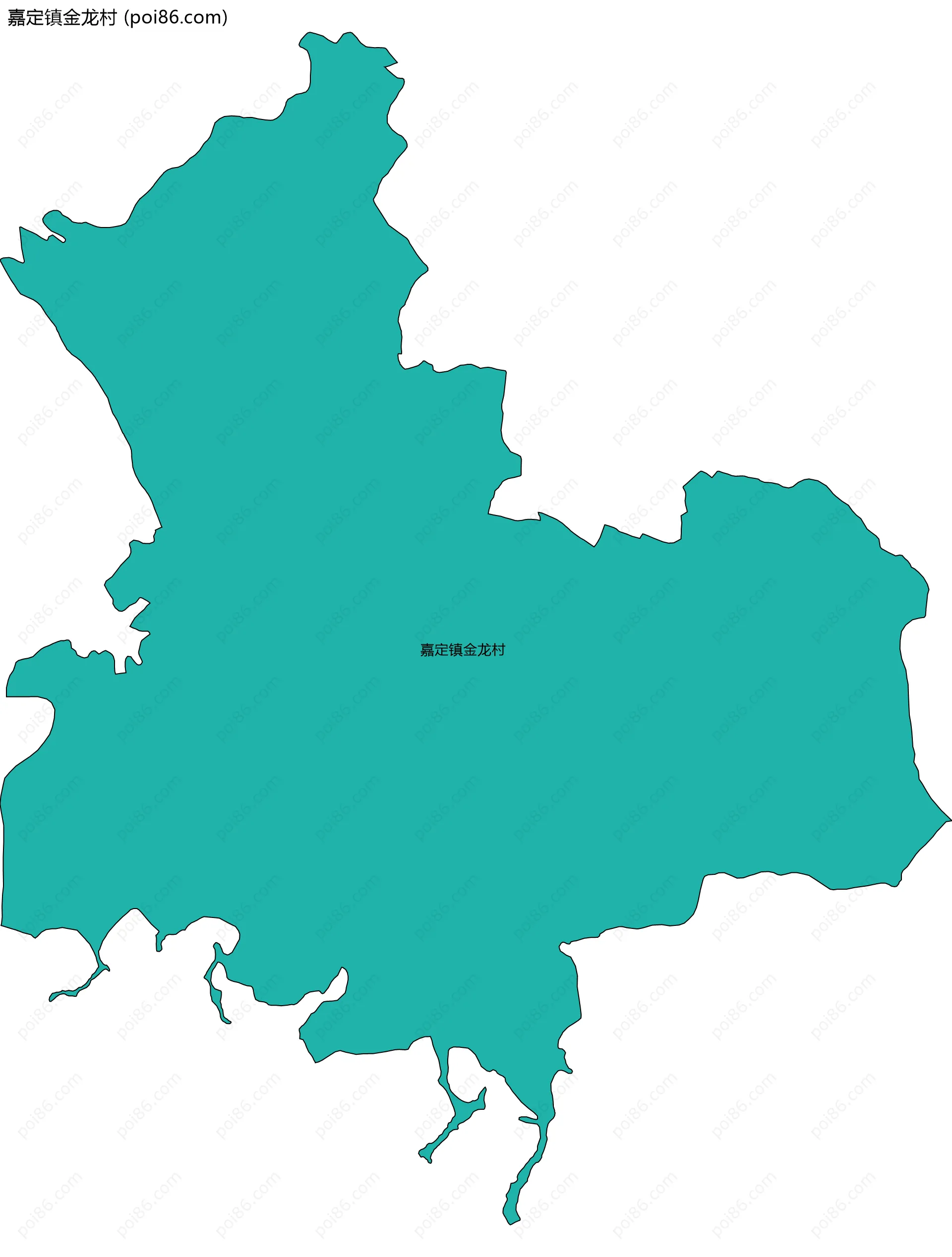 嘉定镇金龙村边界地图