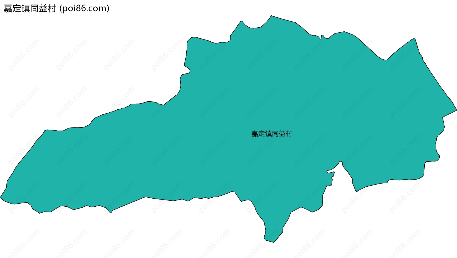 嘉定镇同益村边界地图
