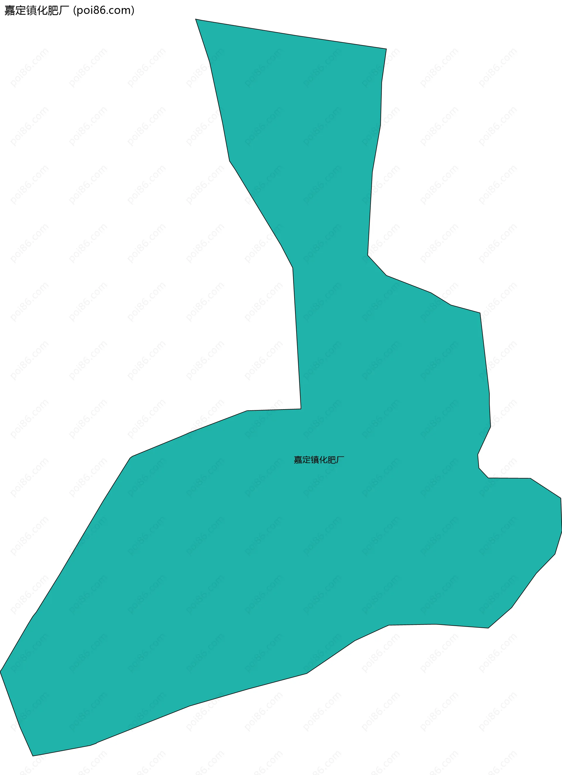 嘉定镇化肥厂边界地图