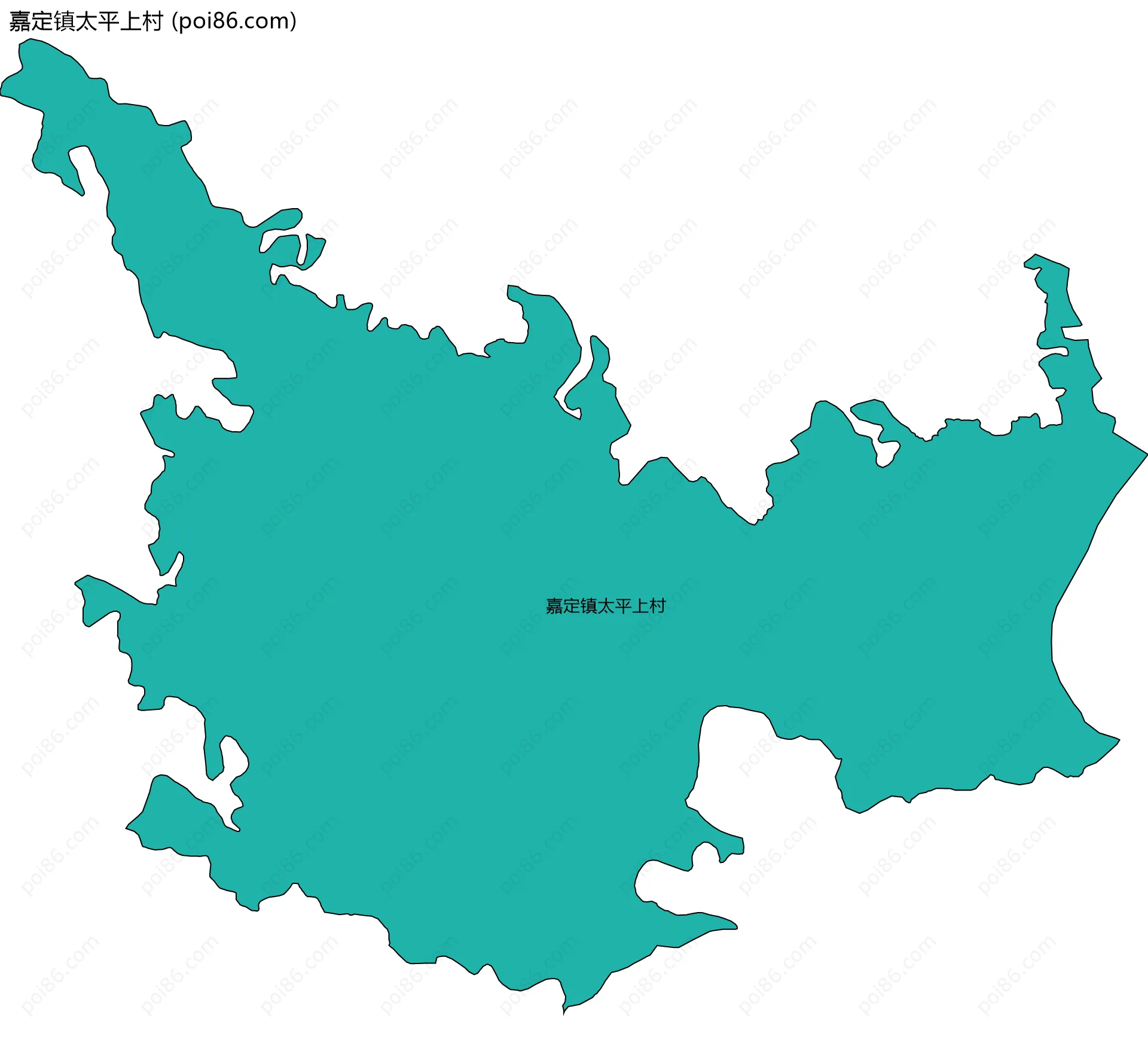 嘉定镇太平上村边界地图